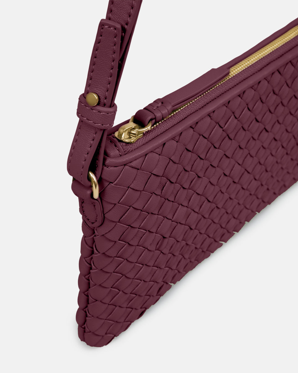 LES VISIONNAIRES- Bags- ALICE WEAVE- black / OS-off white / OS-caramel / OS-cappuccino beige / OS-matcha tea / OS-dusk blue / OS-cranberry / OS