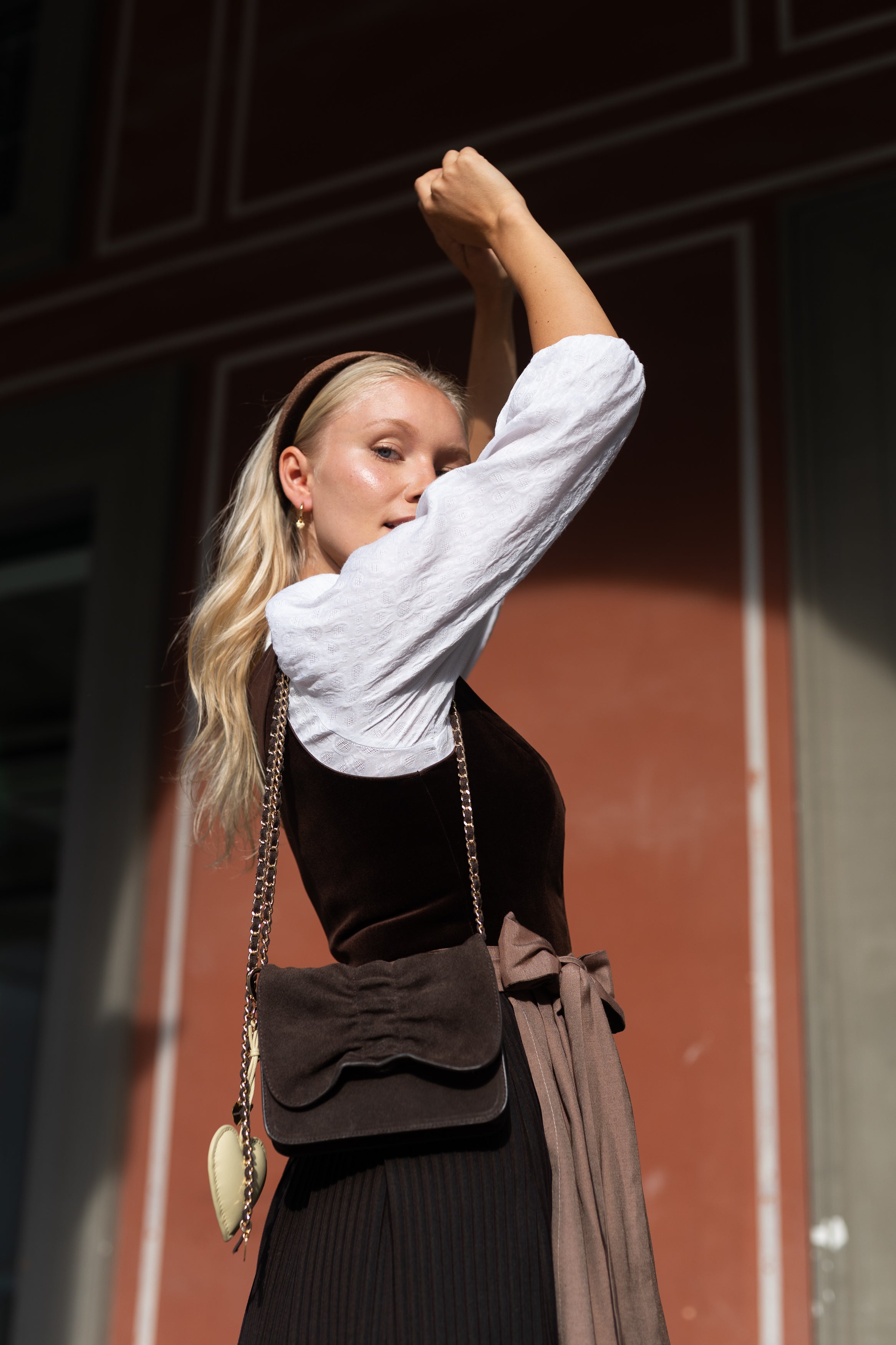 LIZ BOW FLAP BAG 3IN1