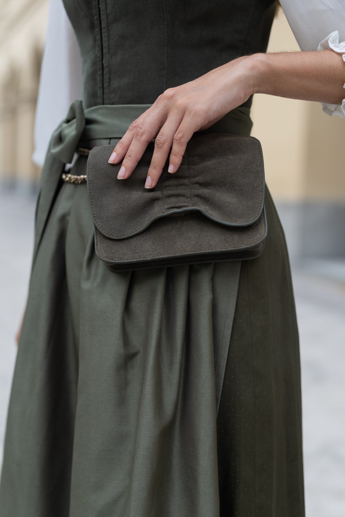 LIZ BOW FLAP BAG 3IN1