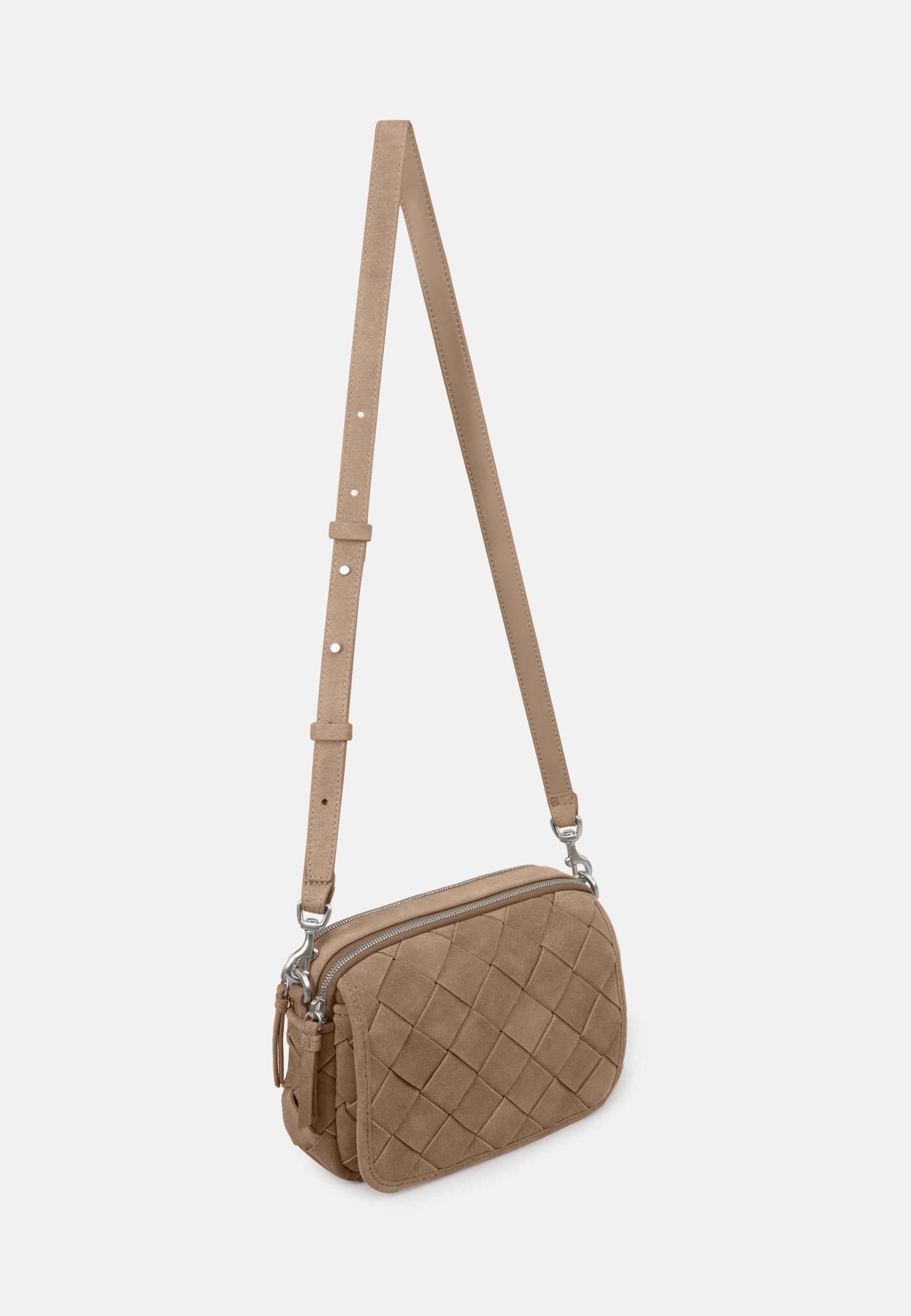 LES VISIONNAIRES- Bags- EMILY WEAVE- mushroom / capuccino beige / OS-chocolate brown / black / OS-golden brown / caramel / OS-sea kelp / black / OS