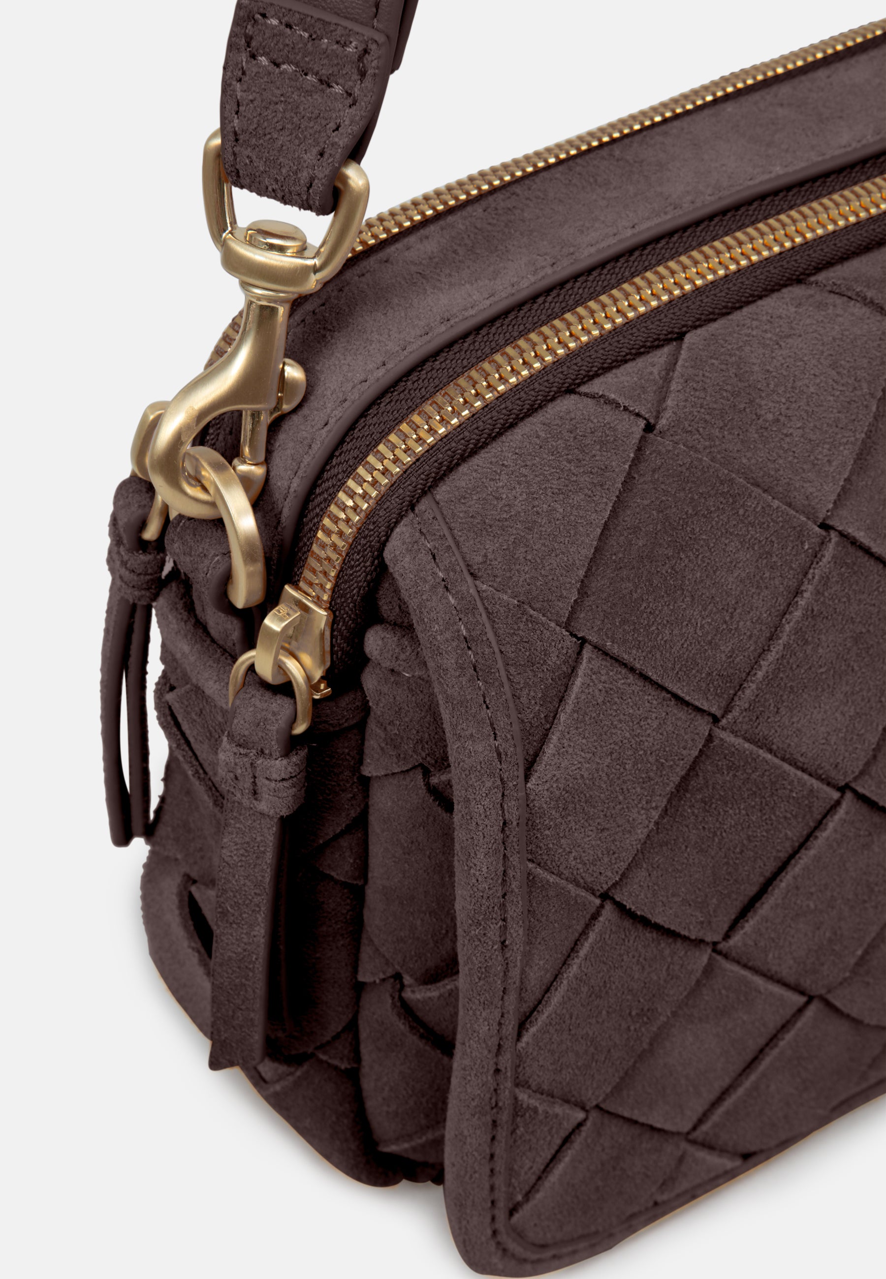 LES VISIONNAIRES- Bags- EMILY WEAVE- mushroom / capuccino beige / OS-chocolate brown / black / OS-golden brown / caramel / OS-sea kelp / black / OS