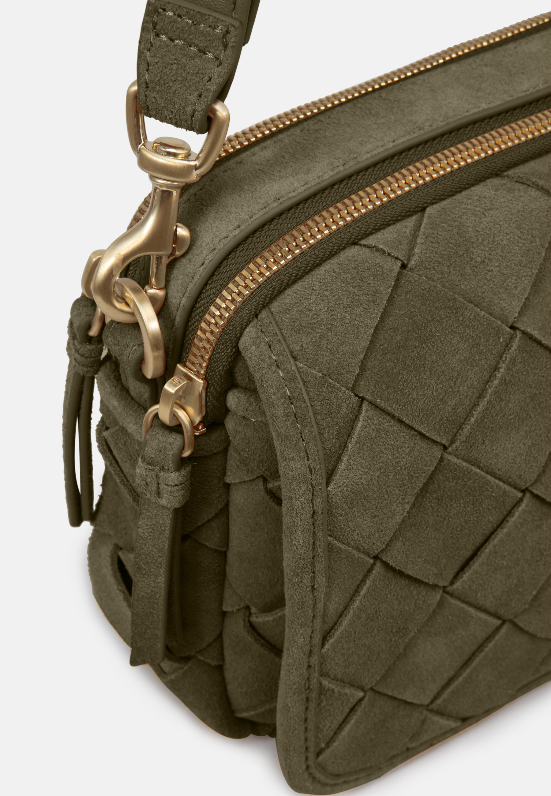 LES VISIONNAIRES- Bags- EMILY WEAVE- mushroom / capuccino beige / OS-chocolate brown / black / OS-golden brown / caramel / OS-sea kelp / black / OS