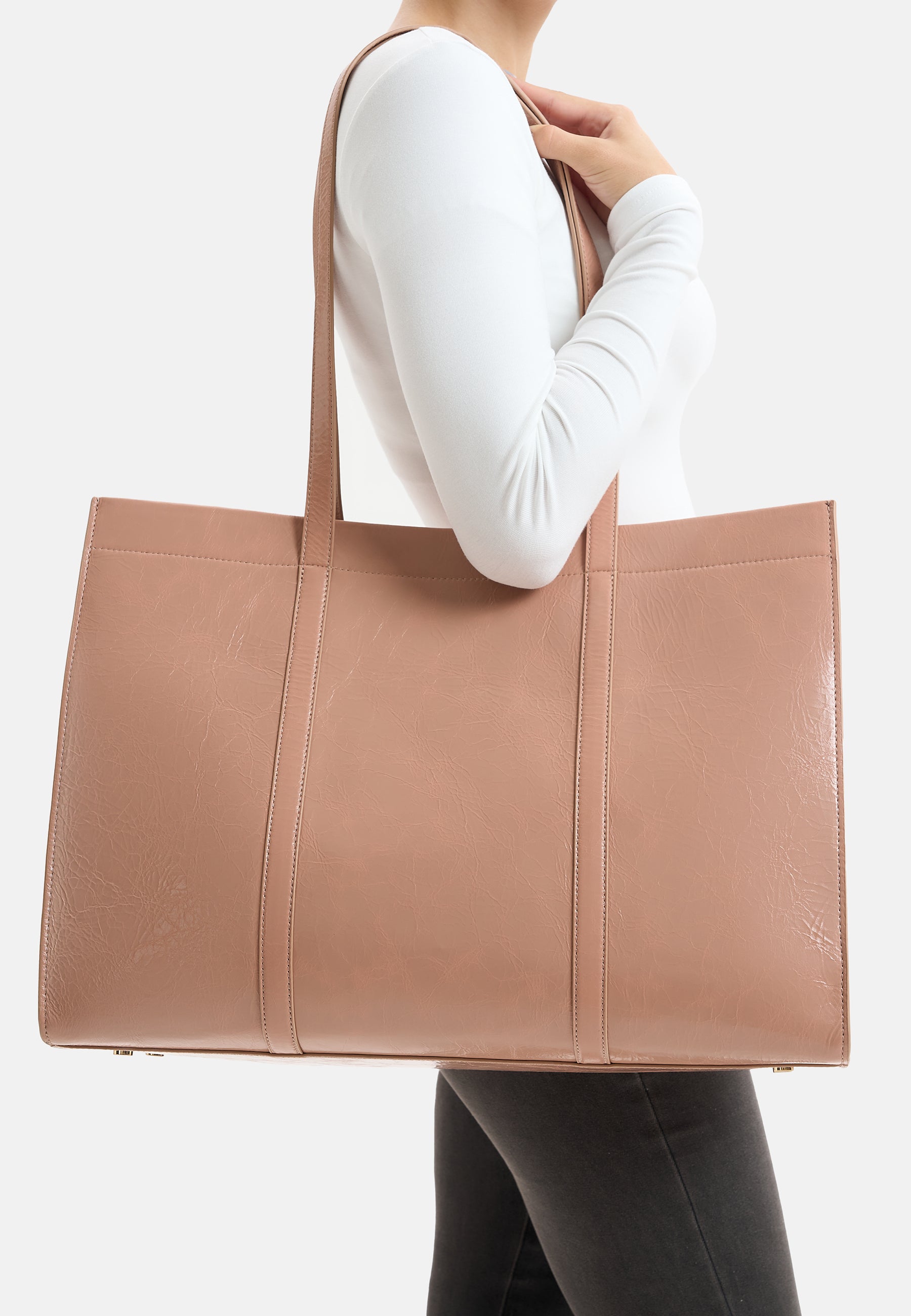 LES VISIONNAIRES- Bags- ACE CRINKLE- black / OS-glacier grey / OS-bordeaux red / OS