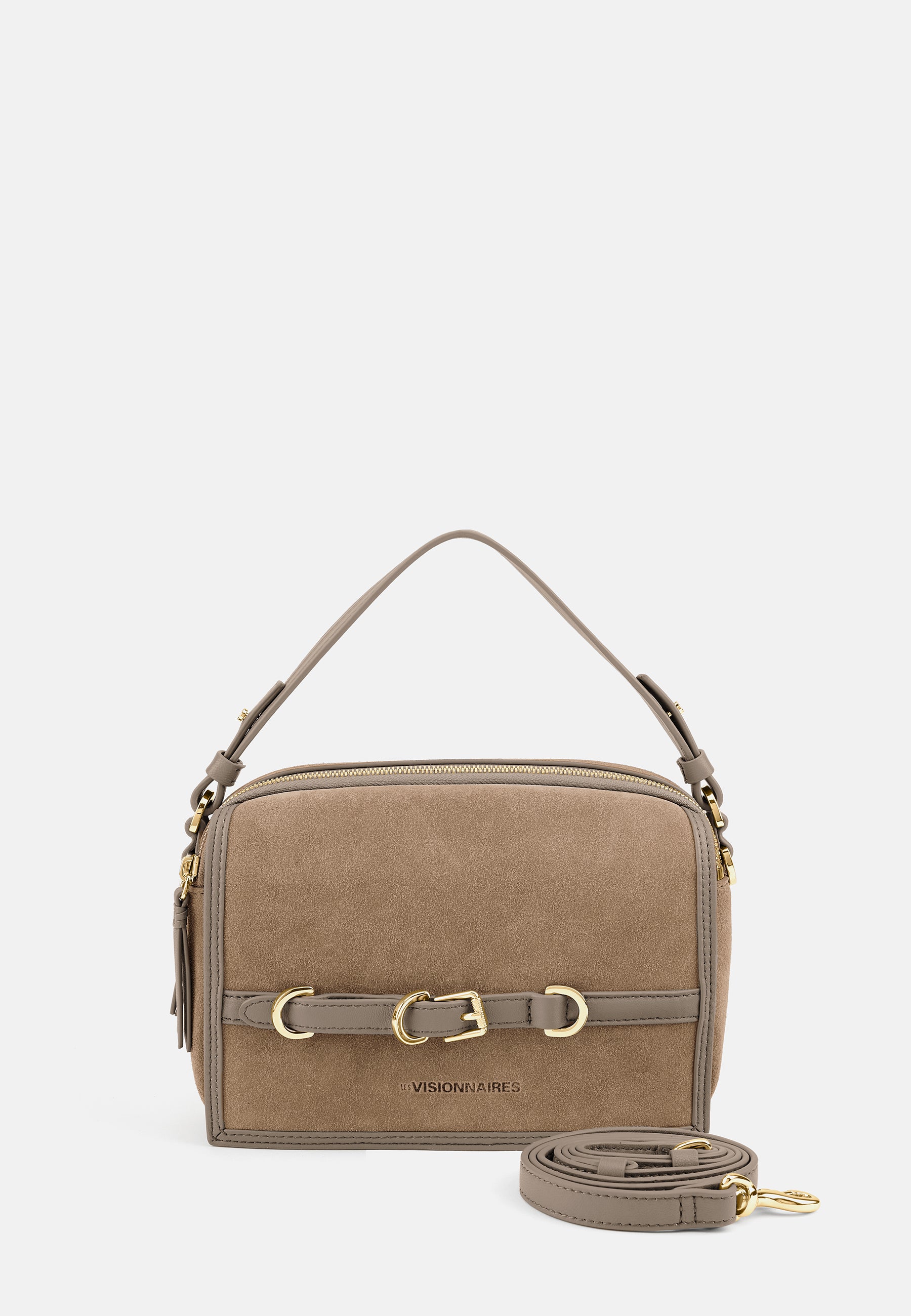 LES VISIONNAIRES- Bags- EMILY COZY- mushroom / capuccino beige / OS-chocolate brown / OS-titanium grey / OS-vinyard red / OS