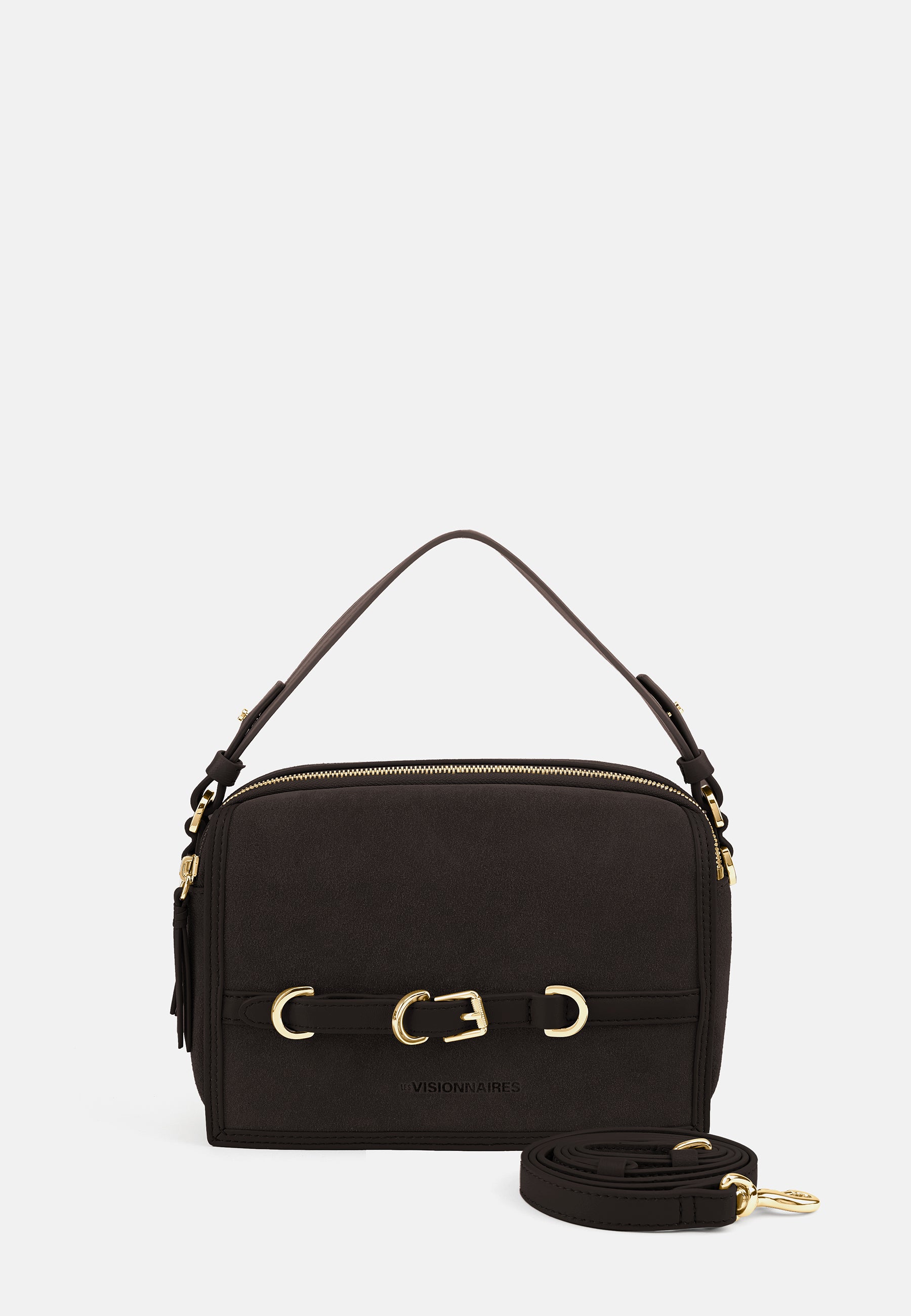 LES VISIONNAIRES- Bags- EMILY COZY- mushroom / capuccino beige / OS-chocolate brown / OS-titanium grey / OS-vinyard red / OS