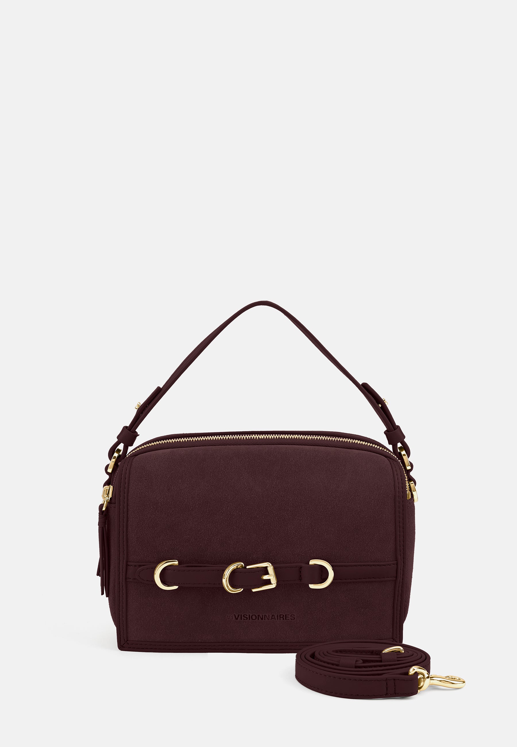 LES VISIONNAIRES- Bags- EMILY COZY- mushroom / capuccino beige / OS-chocolate brown / OS-titanium grey / OS-vinyard red / OS