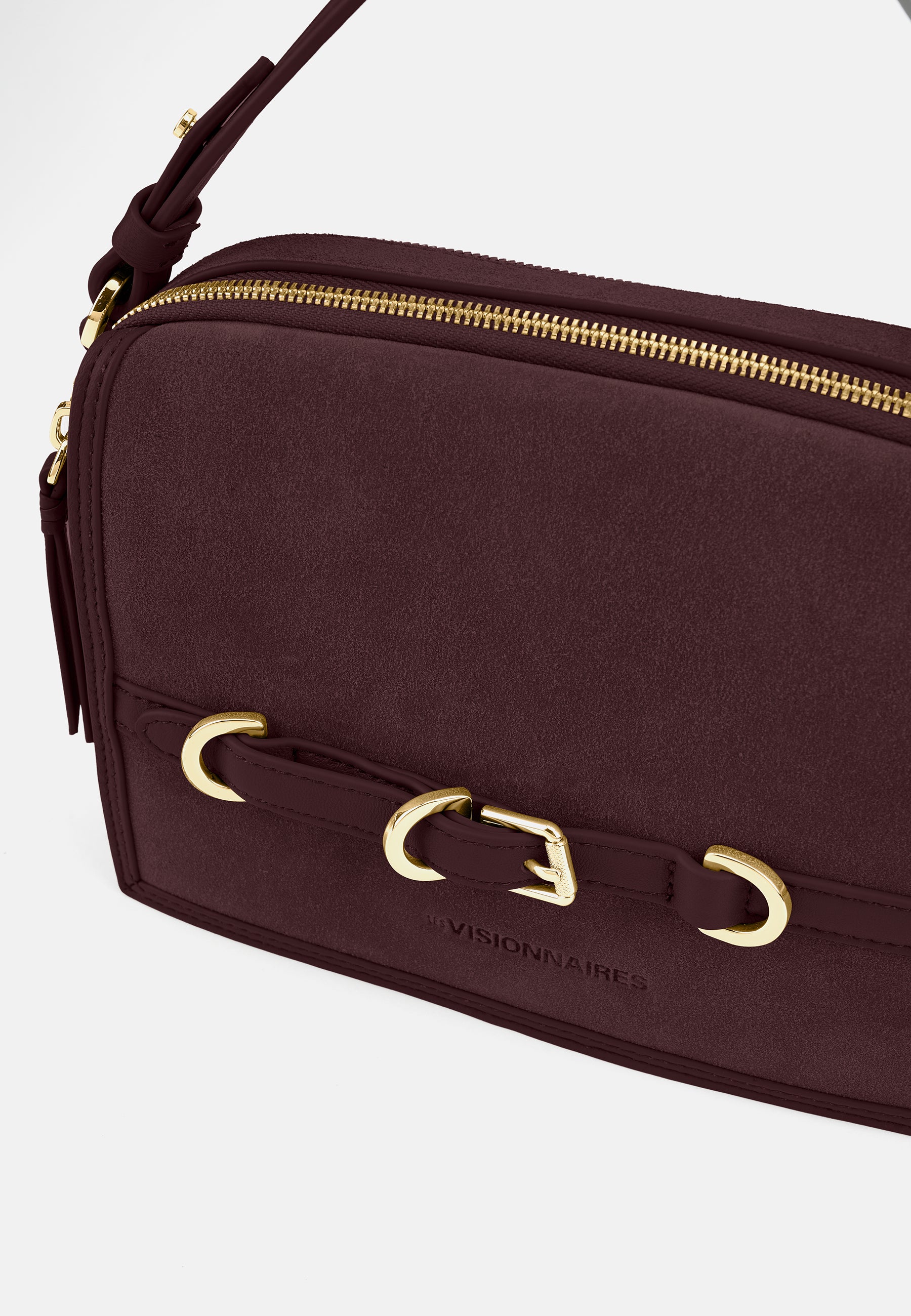 LES VISIONNAIRES- Bags- EMILY COZY- mushroom / capuccino beige / OS-chocolate brown / OS-titanium grey / OS-vinyard red / OS