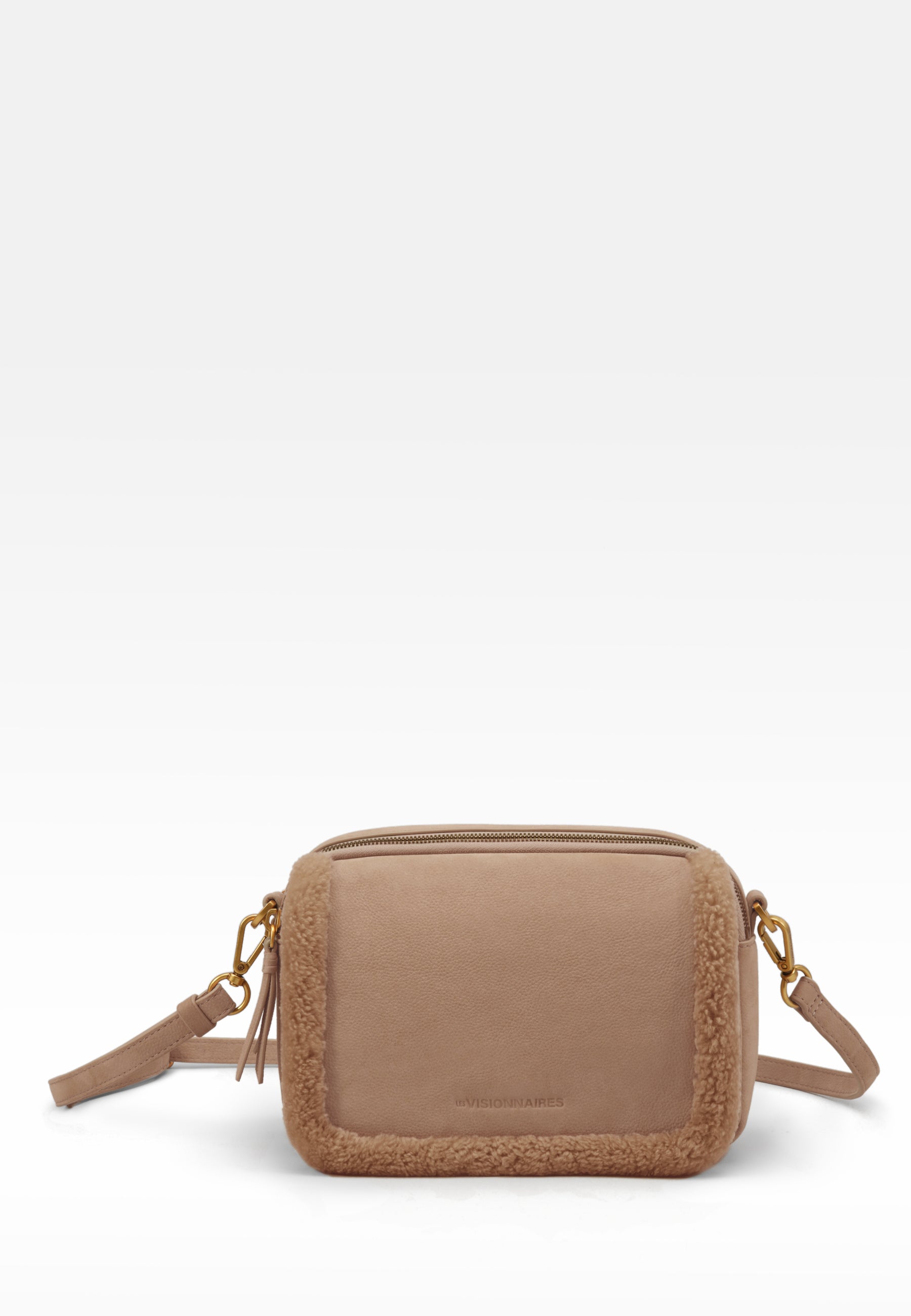 LES VISIONNAIRES- Bags- EMILY TEDDY- peanut / OS-pecan / OS-milky beige / OS-cold blue / OS