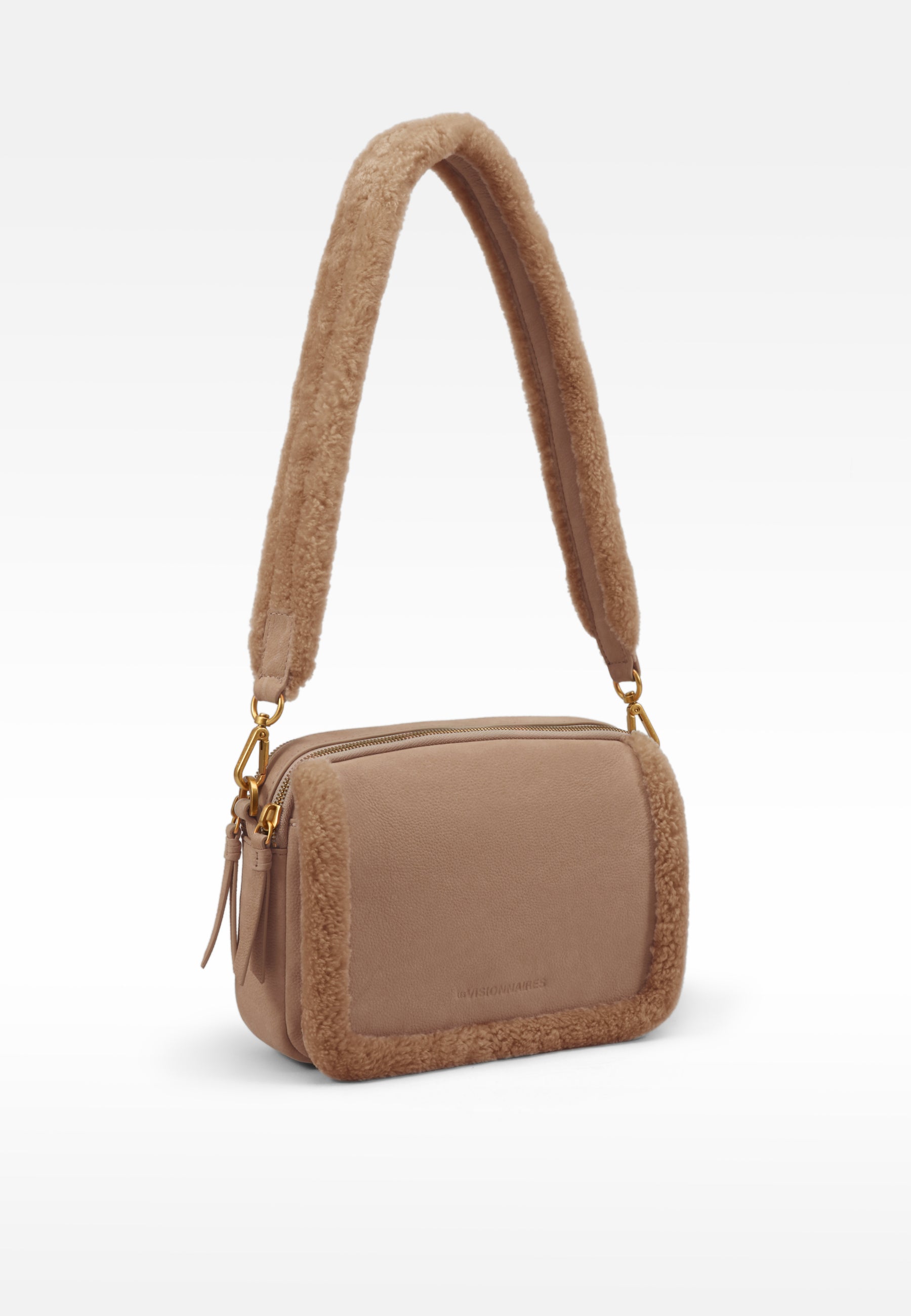 LES VISIONNAIRES- Bags- EMILY TEDDY- peanut / OS-pecan / OS-milky beige / OS-cold blue / OS