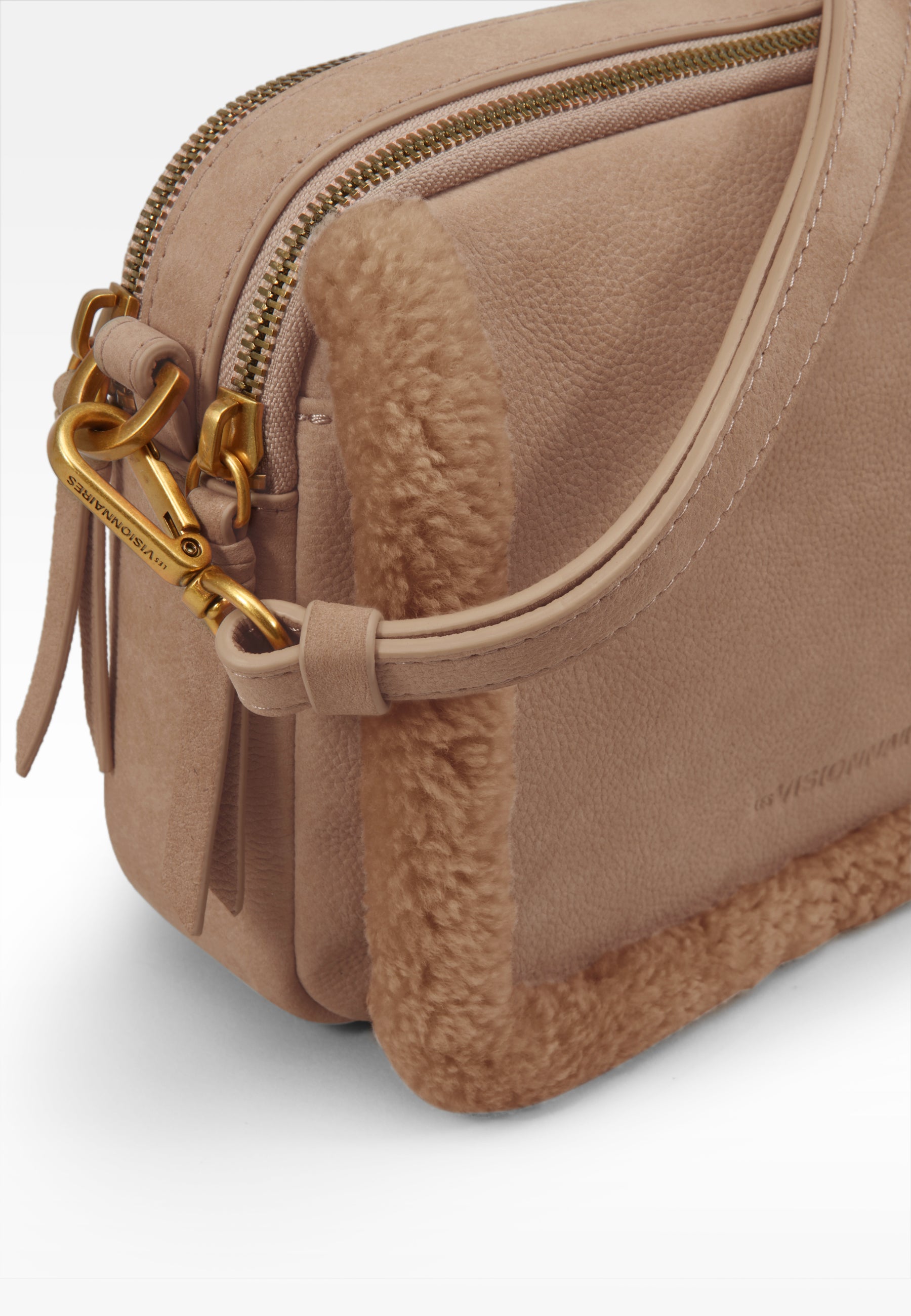 LES VISIONNAIRES- Bags- EMILY TEDDY- peanut / OS-pecan / OS-milky beige / OS-cold blue / OS