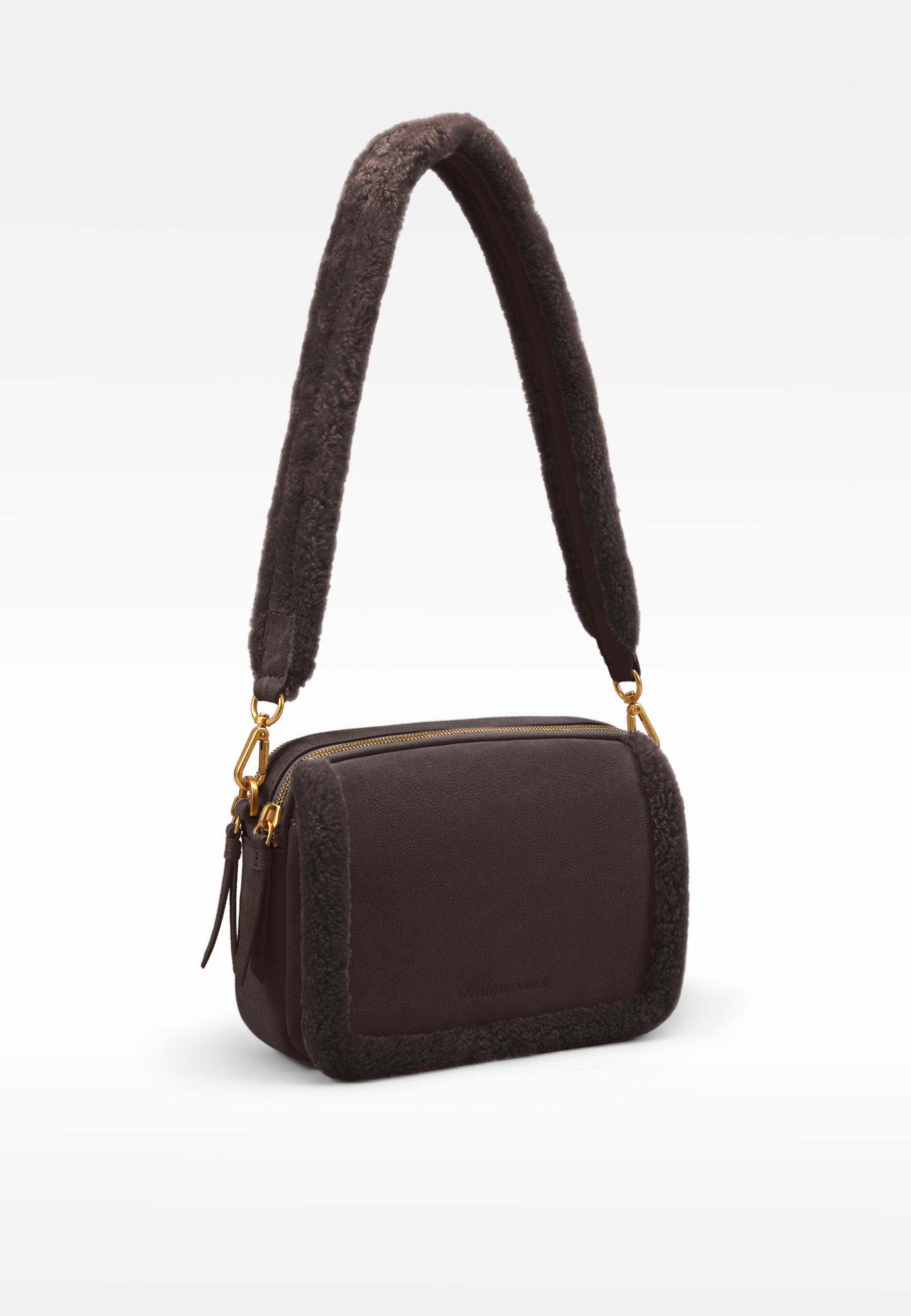 LES VISIONNAIRES- Bags- EMILY TEDDY- peanut / OS-pecan / OS-milky beige / OS-cold blue / OS