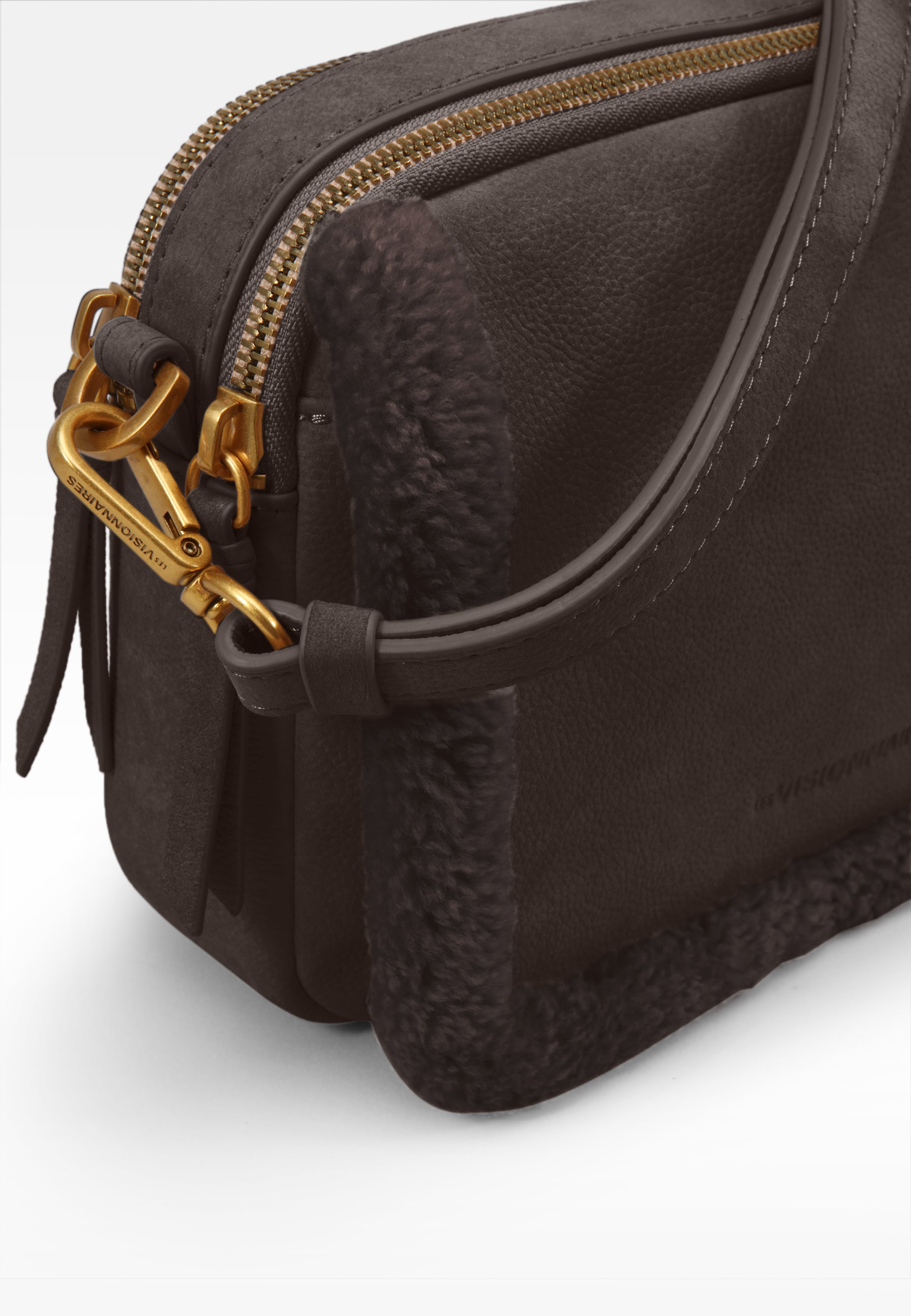 LES VISIONNAIRES- Bags- EMILY TEDDY- peanut / OS-pecan / OS-milky beige / OS-cold blue / OS