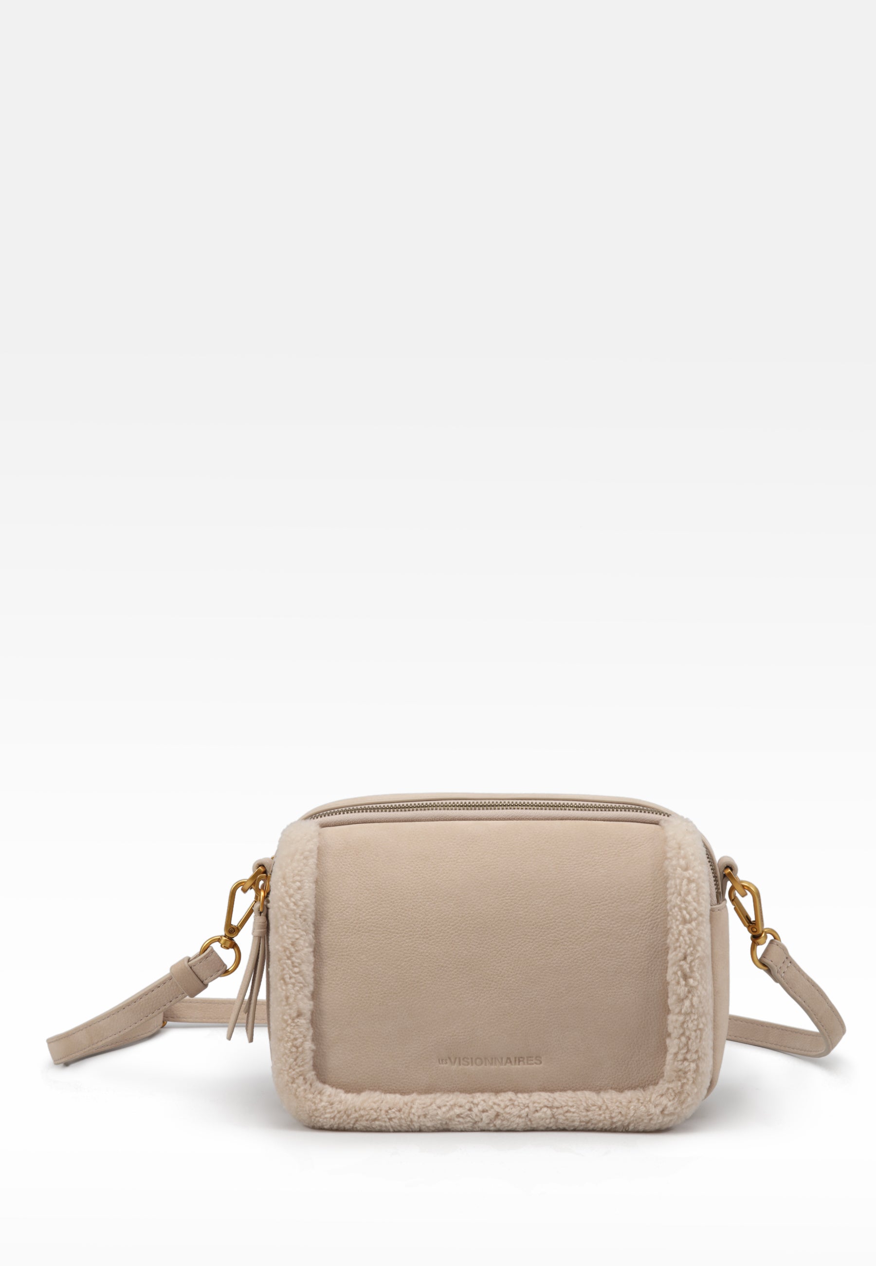 LES VISIONNAIRES- Bags- EMILY TEDDY- peanut / OS-pecan / OS-milky beige / OS-cold blue / OS