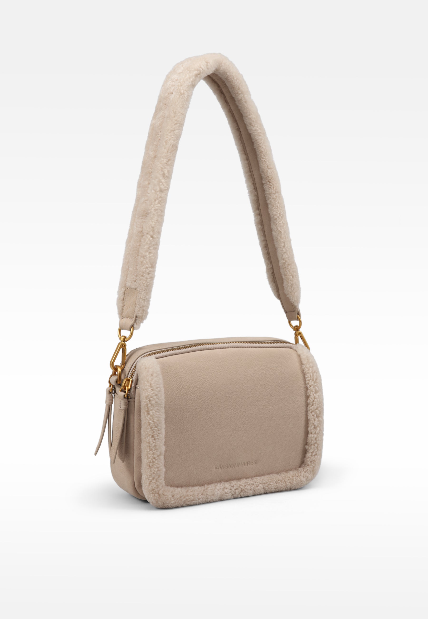 LES VISIONNAIRES- Bags- EMILY TEDDY- peanut / OS-pecan / OS-milky beige / OS-cold blue / OS