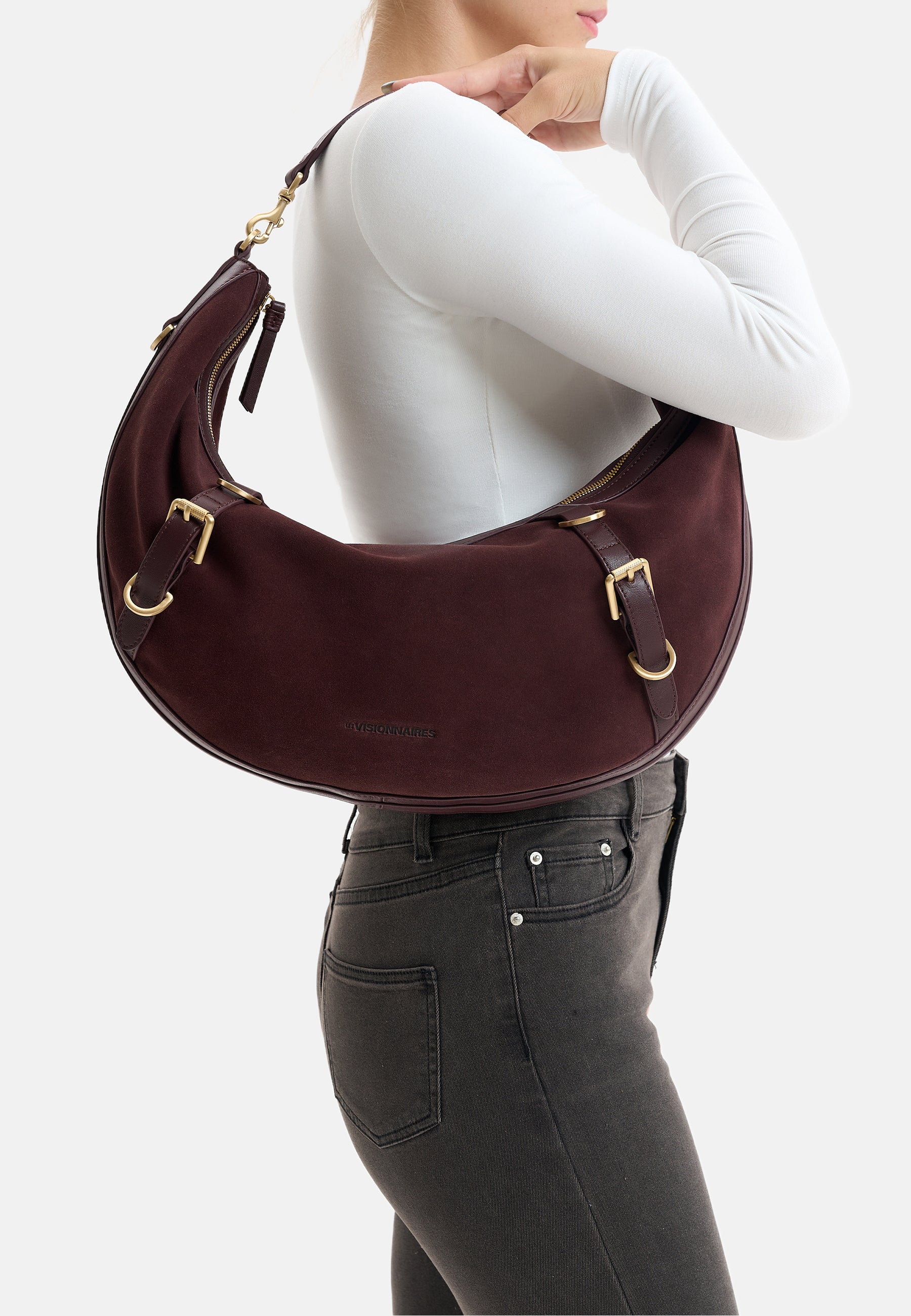 LES VISIONNAIRES- Bags- ENYA COZY- mushroom / capuccino beige / OS-chocolate brown / OS-golden brown / caramel / OS-vinyard red / OS