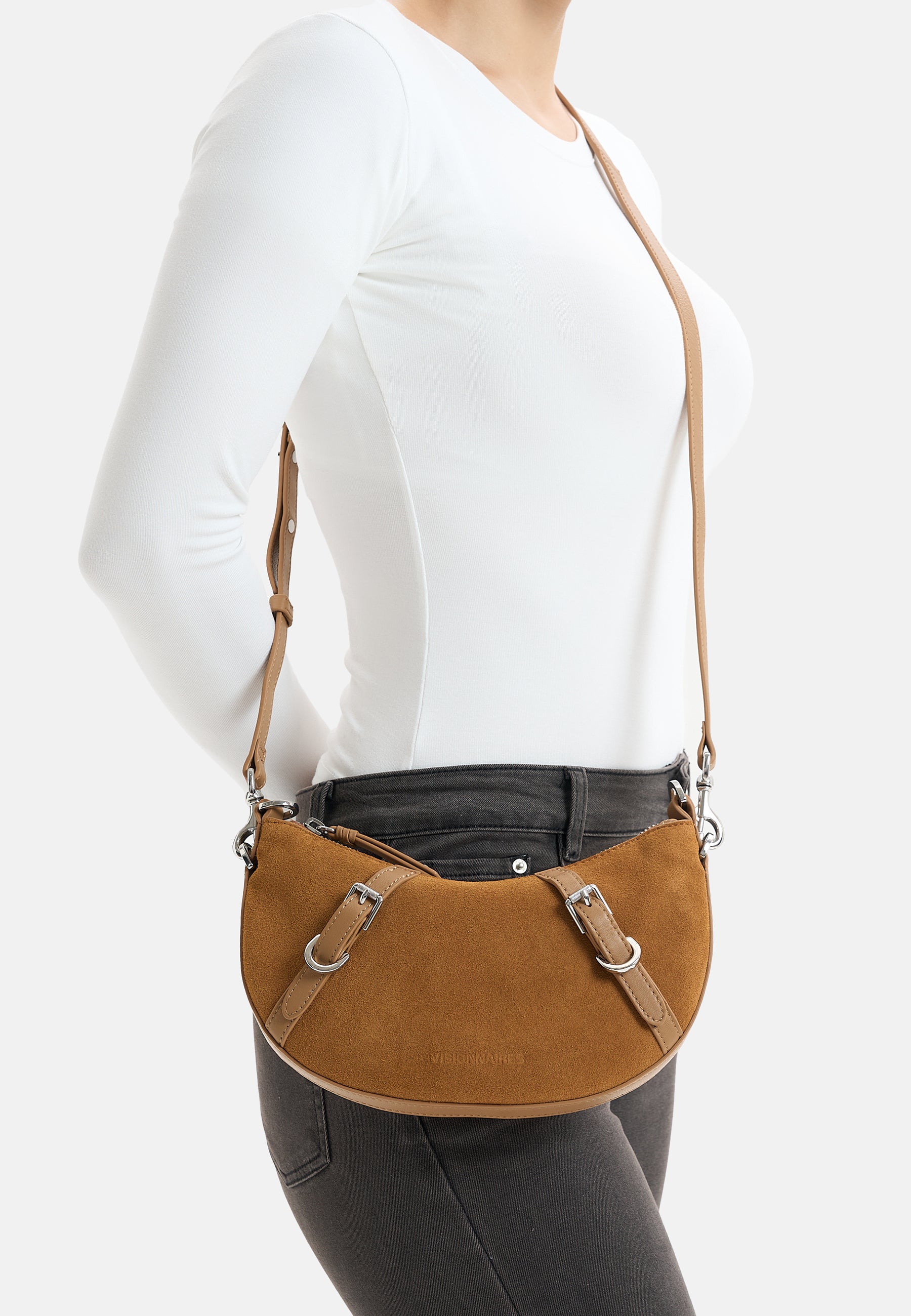 LES VISIONNAIRES- Bags- ENYA MINI COZY- mushroom / capuccino beige / OS-chocolate brown / OS-golden brown / caramel / OS-vinyard red / OS