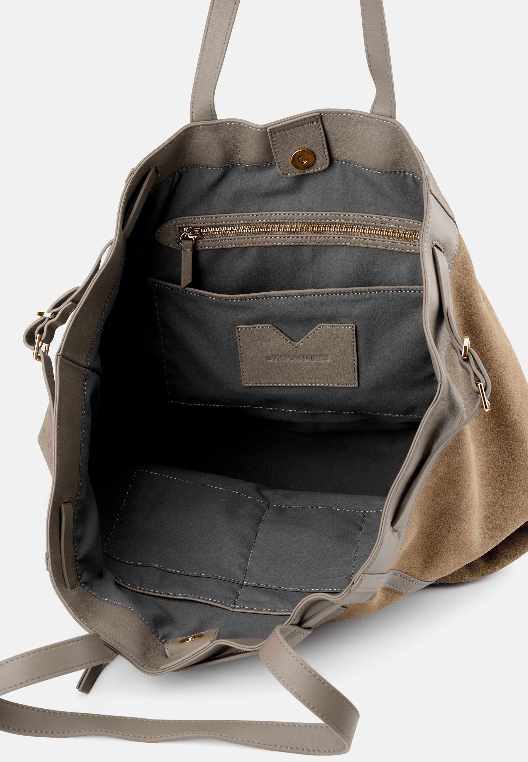 LES VISIONNAIRES- Bags- FELICIA COZY- mushroom / capuccino beige / OS-chocolate brown / OS-titanium grey / OS-vinyard red / OS