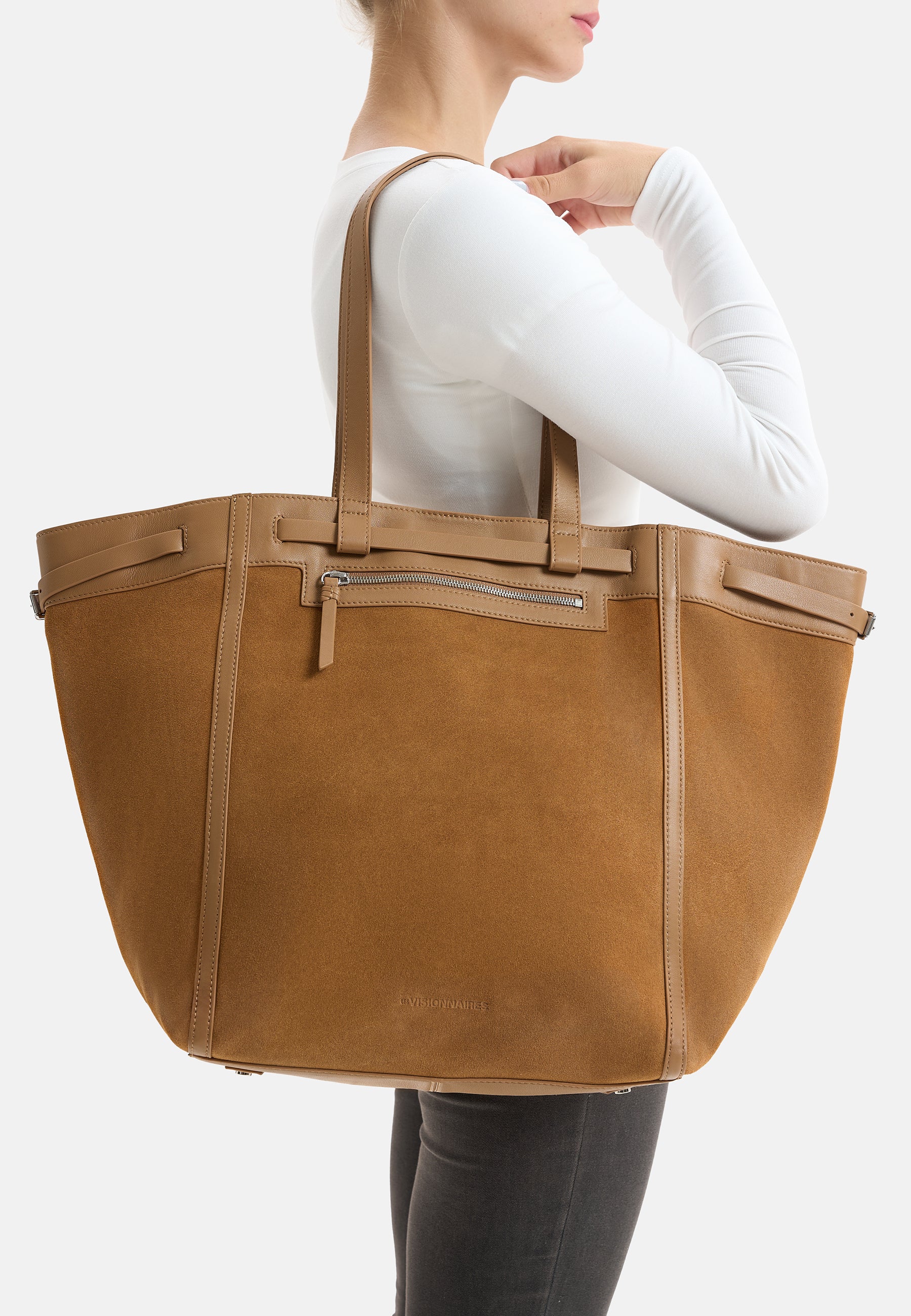 LES VISIONNAIRES- Bags- FELICIA COZY- mushroom / capuccino beige / OS-chocolate brown / OS-titanium grey / OS-vinyard red / OS
