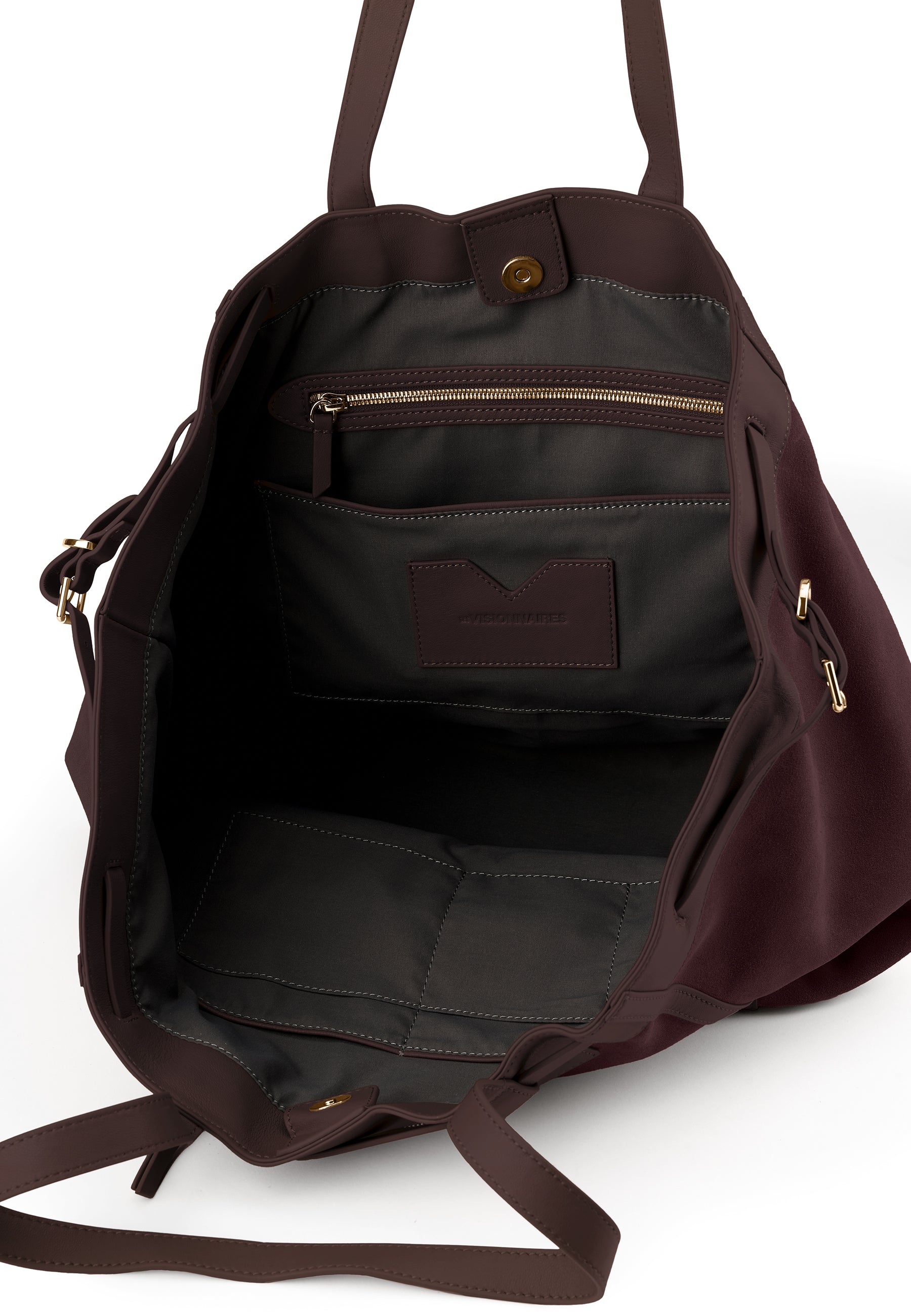 LES VISIONNAIRES- Bags- FELICIA COZY- mushroom / capuccino beige / OS-chocolate brown / OS-titanium grey / OS-vinyard red / OS