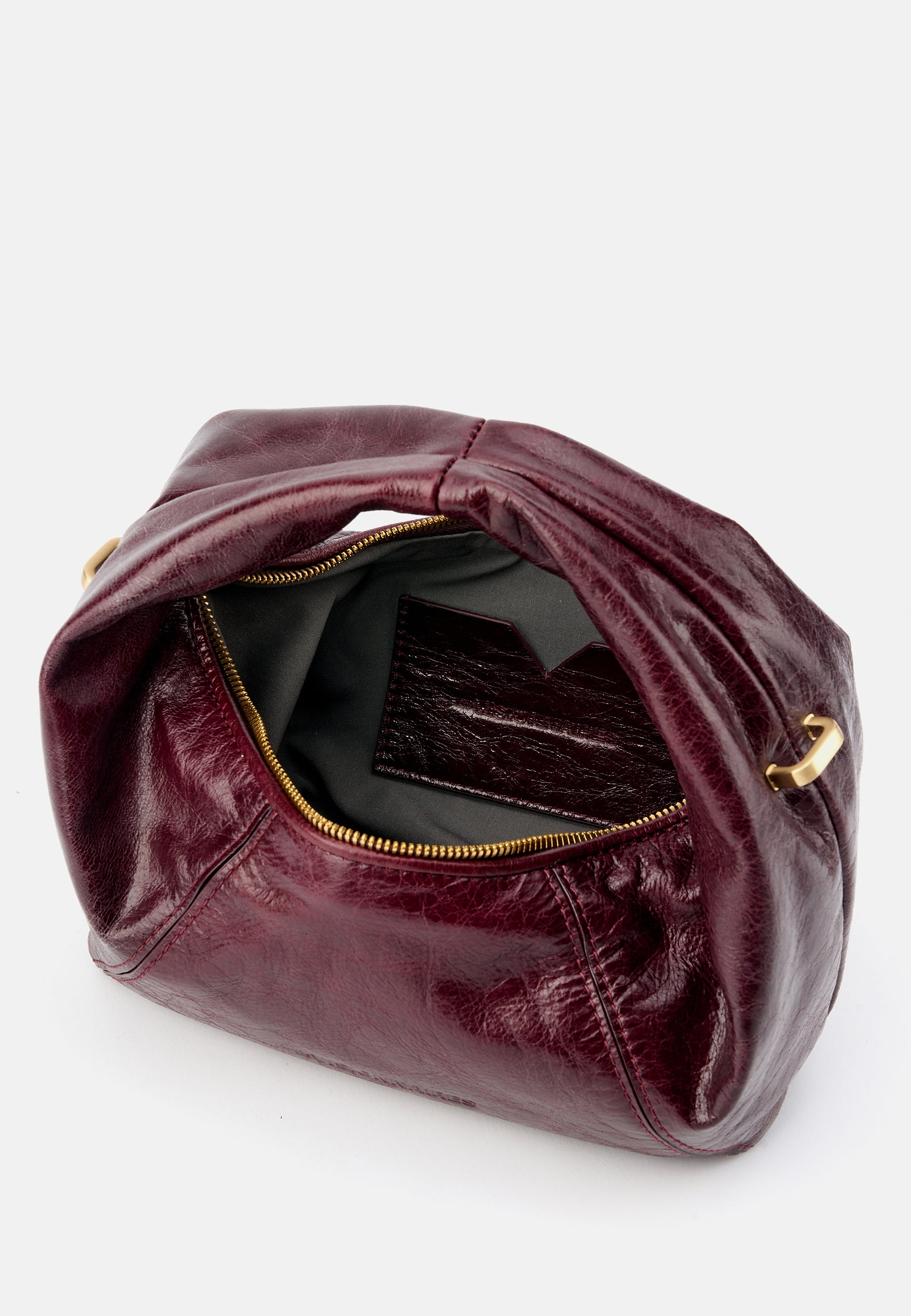 LES VISIONNAIRES- Bags- GRETA MINI ICON CRINKLE- black / OS-glacier grey / OS-bordeaux red / OS-cameo rose / OS