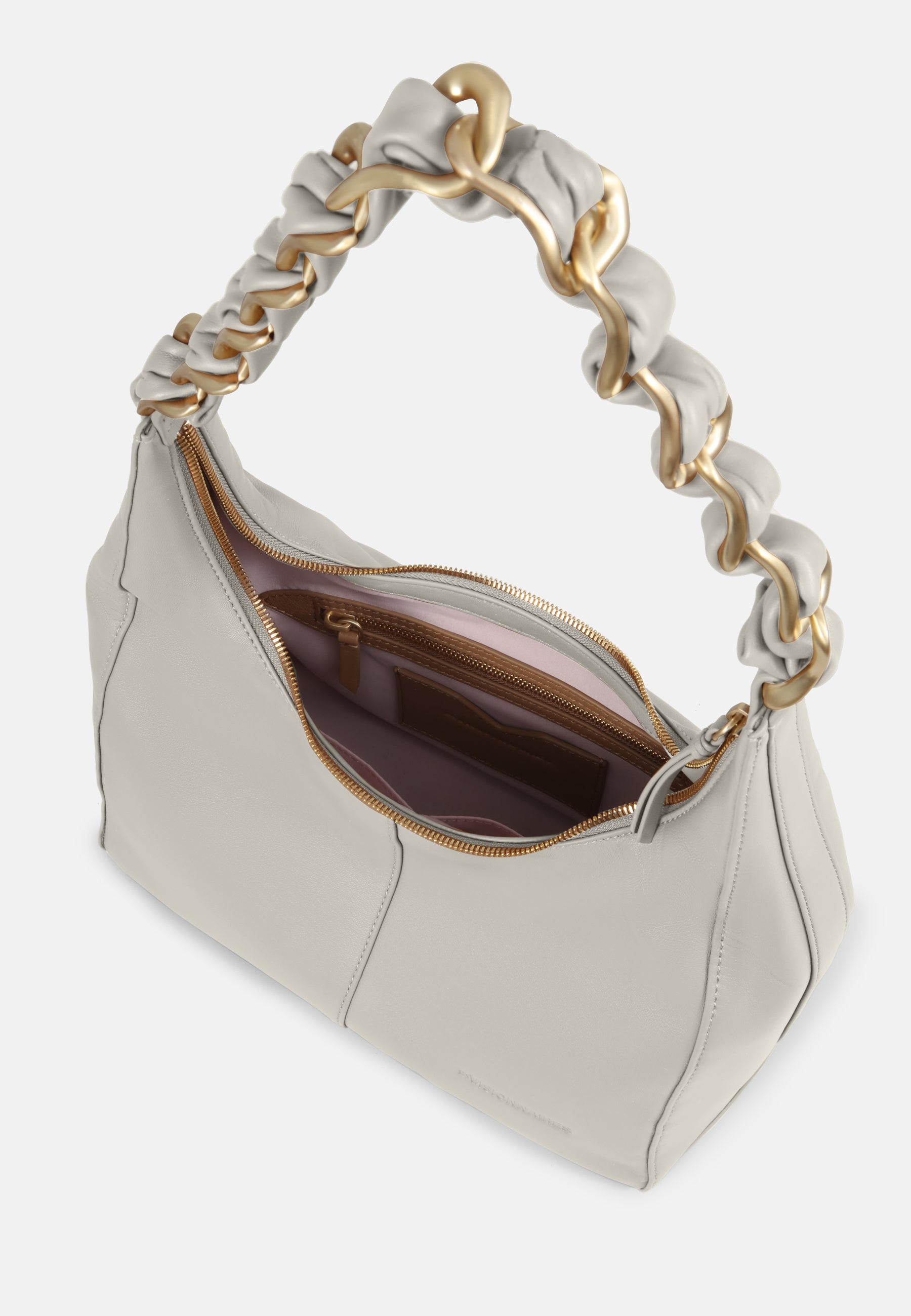 LES VISIONNAIRES- Bags- MIKA L CHAIN- black / OS-off white / OS-caramel / OS-cappuccino beige / OS-matcha tea / OS-dusk blue / OS-cranberry / OS