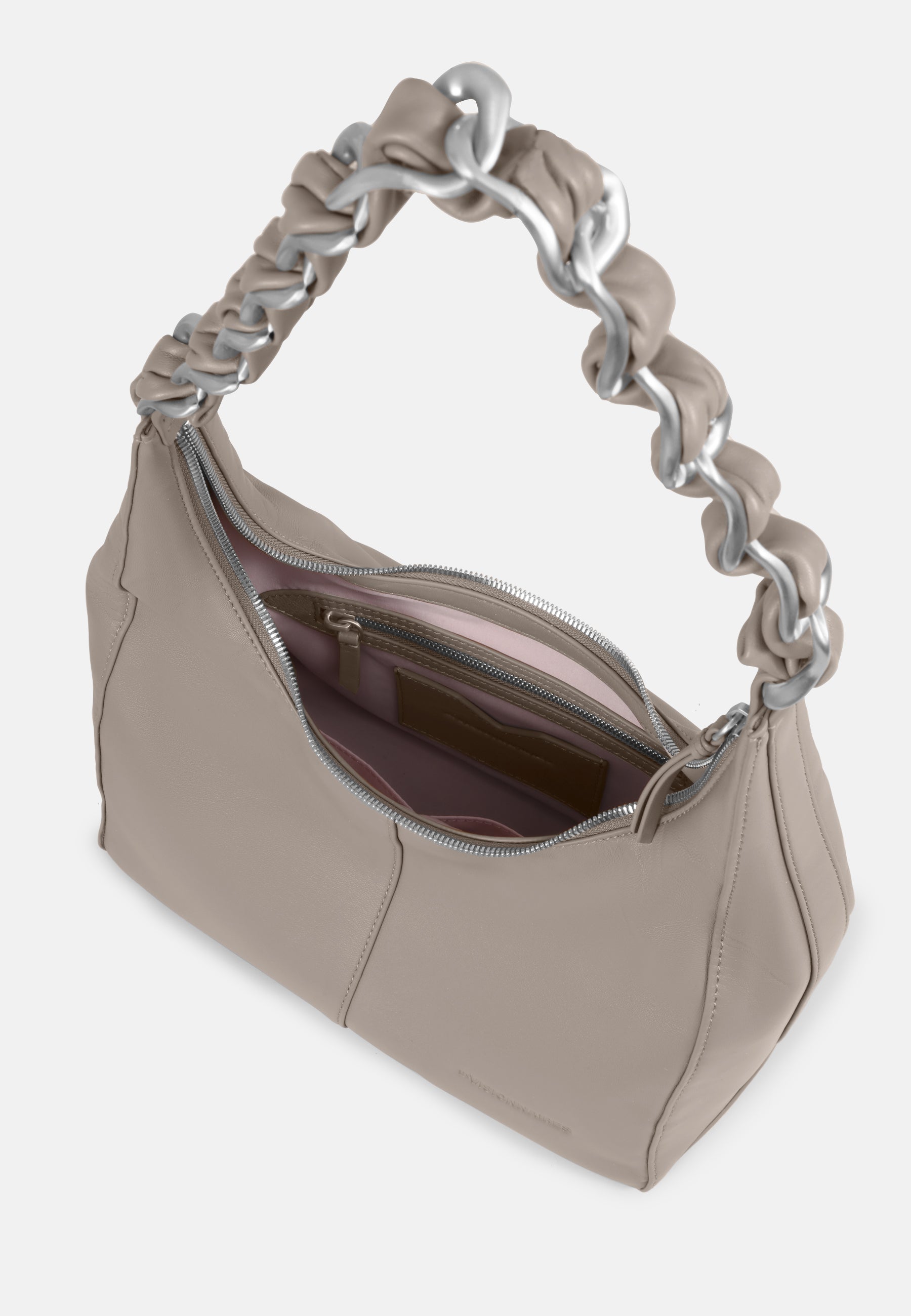 LES VISIONNAIRES- Bags- MIKA L CHAIN- black / OS-off white / OS-caramel / OS-cappuccino beige / OS-matcha tea / OS-dusk blue / OS-cranberry / OS