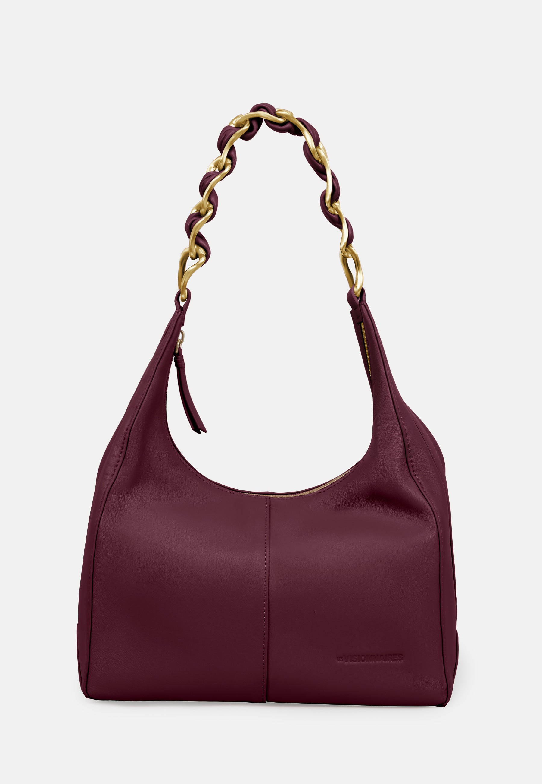 LES VISIONNAIRES- Bags- MIKA L CHAIN- black / OS-off white / OS-caramel / OS-cappuccino beige / OS-matcha tea / OS-dusk blue / OS-cranberry / OS