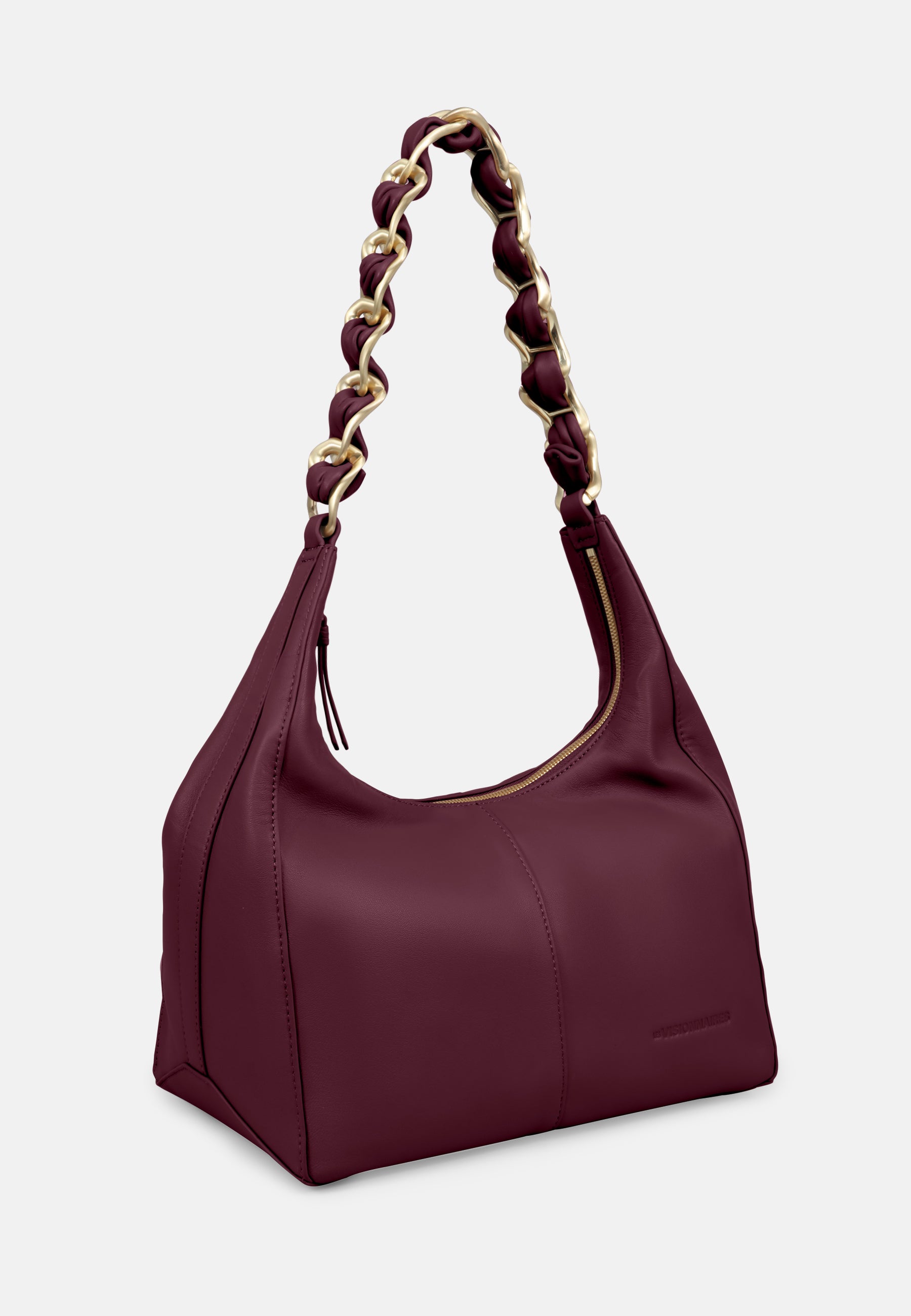 LES VISIONNAIRES- Bags- MIKA L CHAIN- black / OS-off white / OS-caramel / OS-cappuccino beige / OS-matcha tea / OS-dusk blue / OS-cranberry / OS