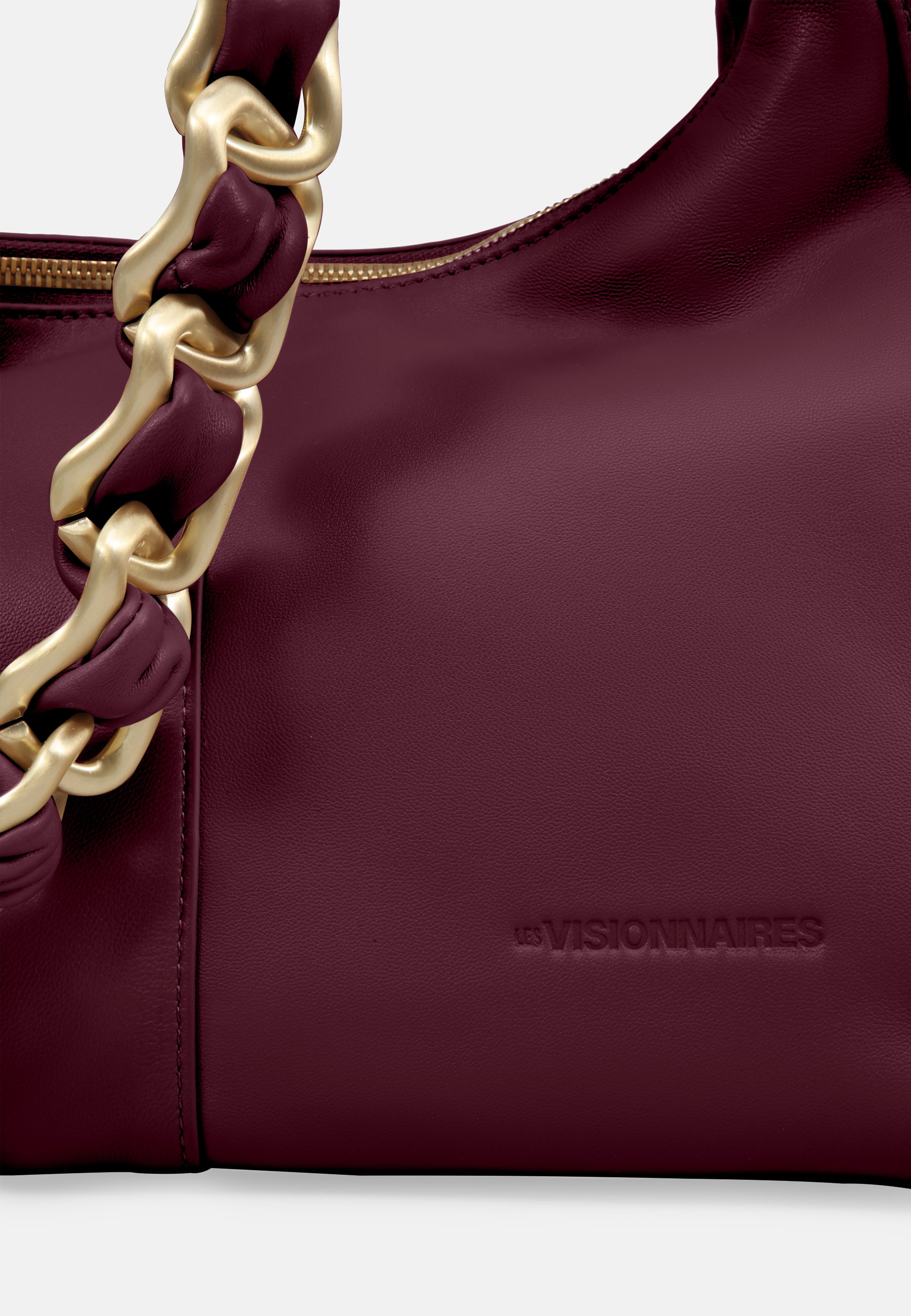 LES VISIONNAIRES- Bags- MIKA L CHAIN- black / OS-off white / OS-caramel / OS-cappuccino beige / OS-matcha tea / OS-dusk blue / OS-cranberry / OS