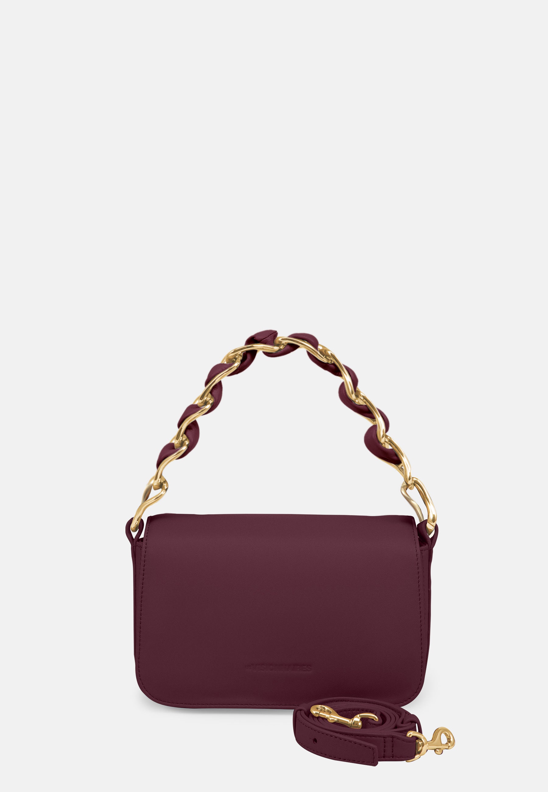 LES VISIONNAIRES- Bags- MILA CHAIN- black / OS-off white / OS-caramel / OS-cappuccino beige / OS-matcha tea / OS-dusk blue / OS-cranberry / OS