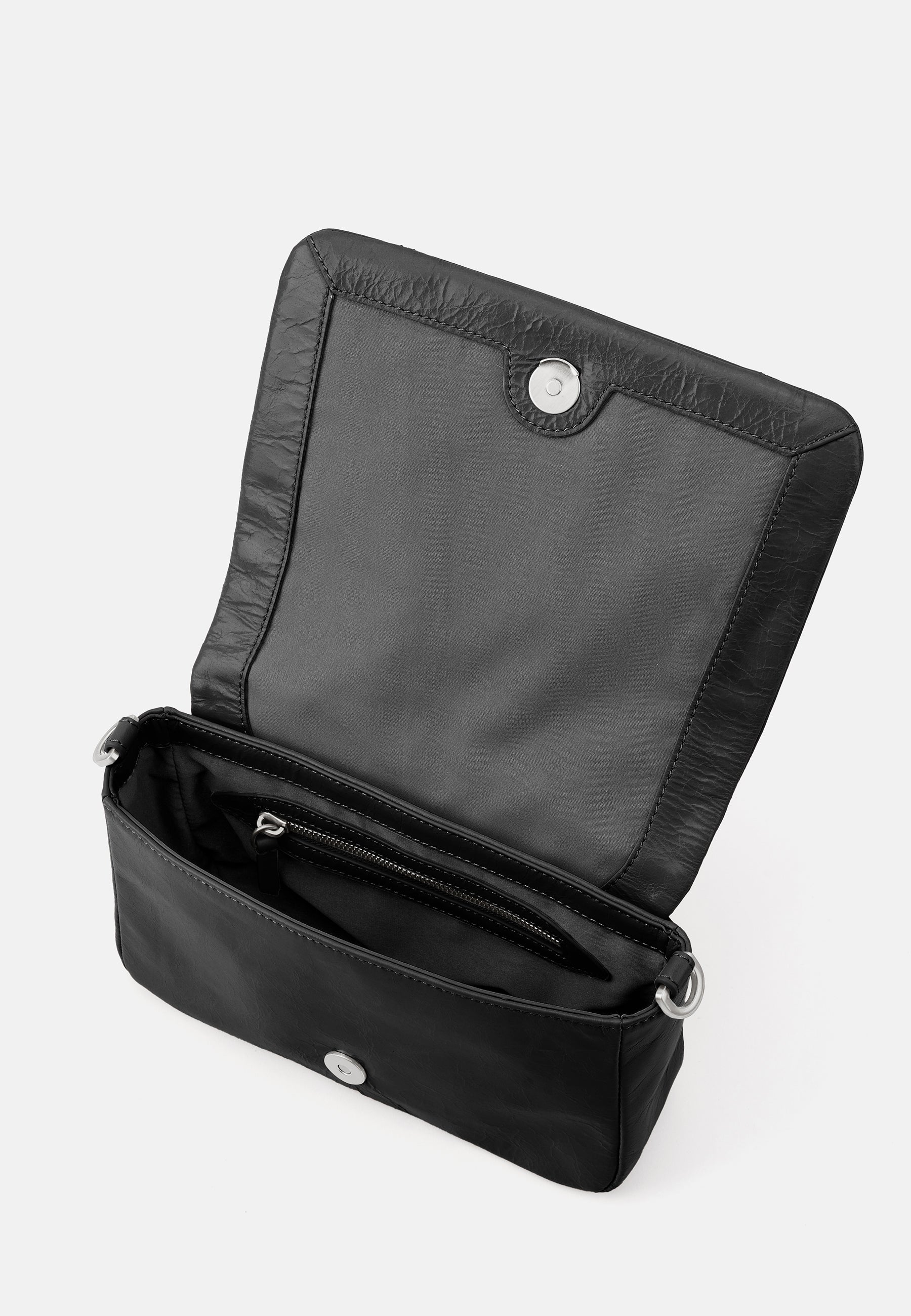 LES VISIONNAIRES- Bags- MILA ICON CRINKLE- black / OS-bordeaux red / OS