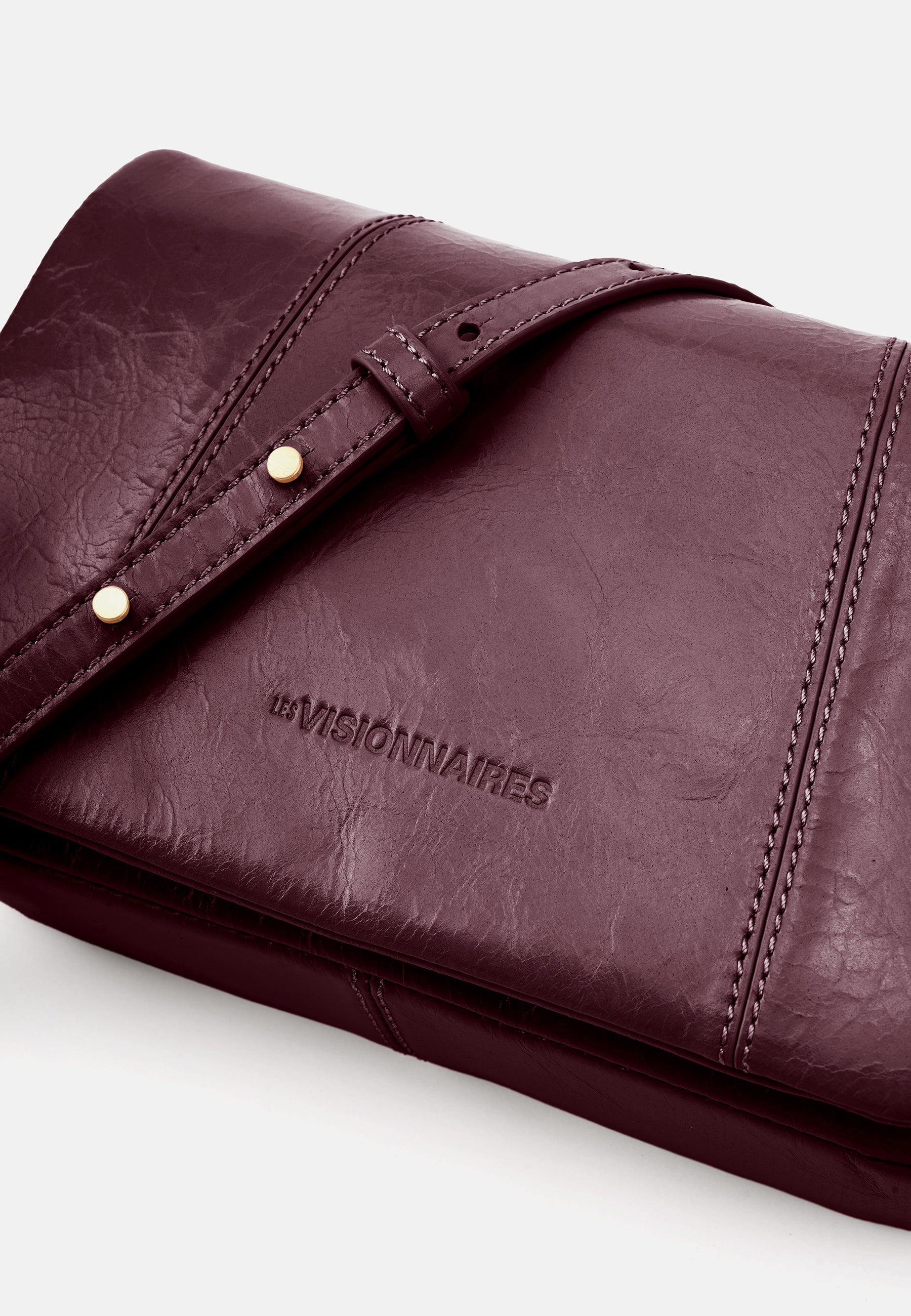 LES VISIONNAIRES- Bags- MILA ICON CRINKLE- black / OS-bordeaux red / OS