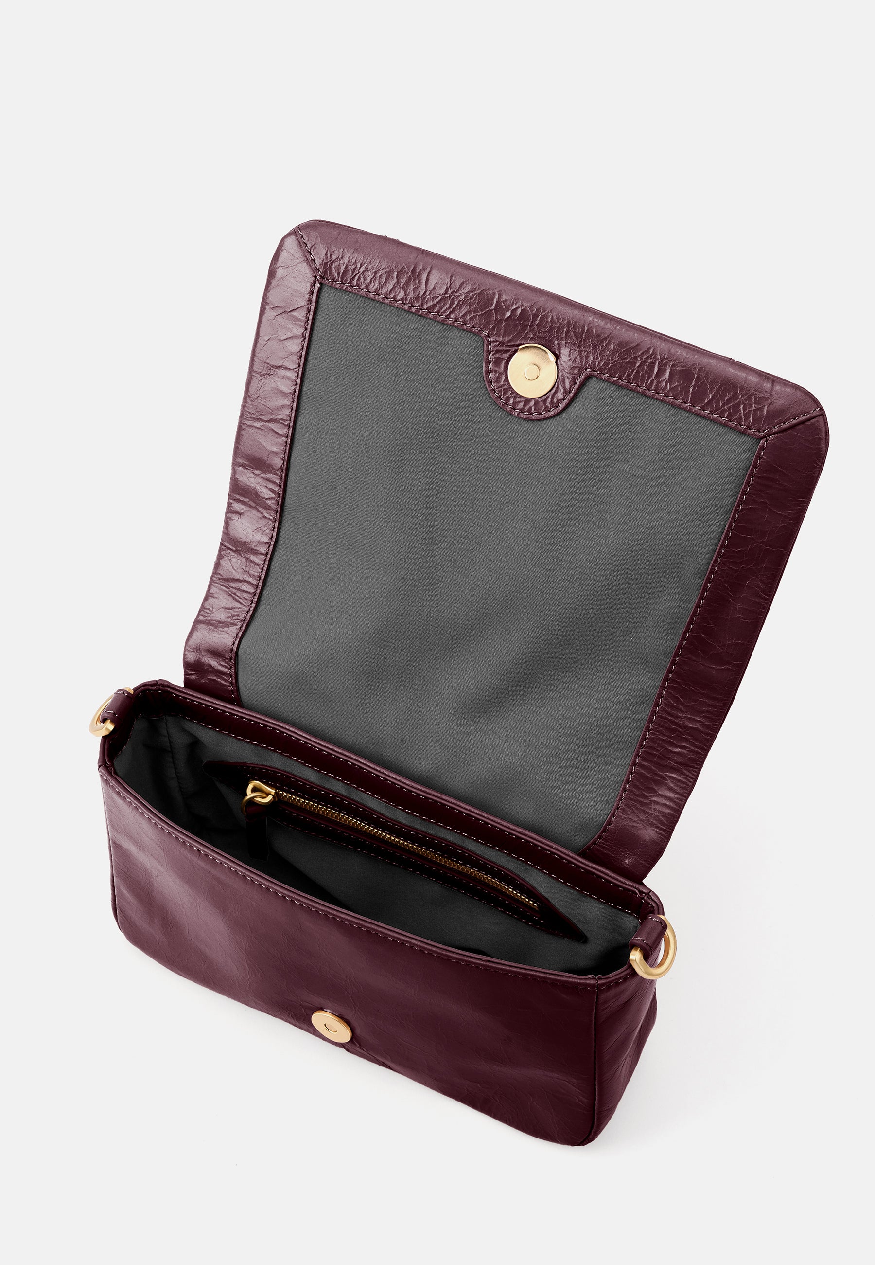 LES VISIONNAIRES- Bags- MILA ICON CRINKLE- black / OS-bordeaux red / OS