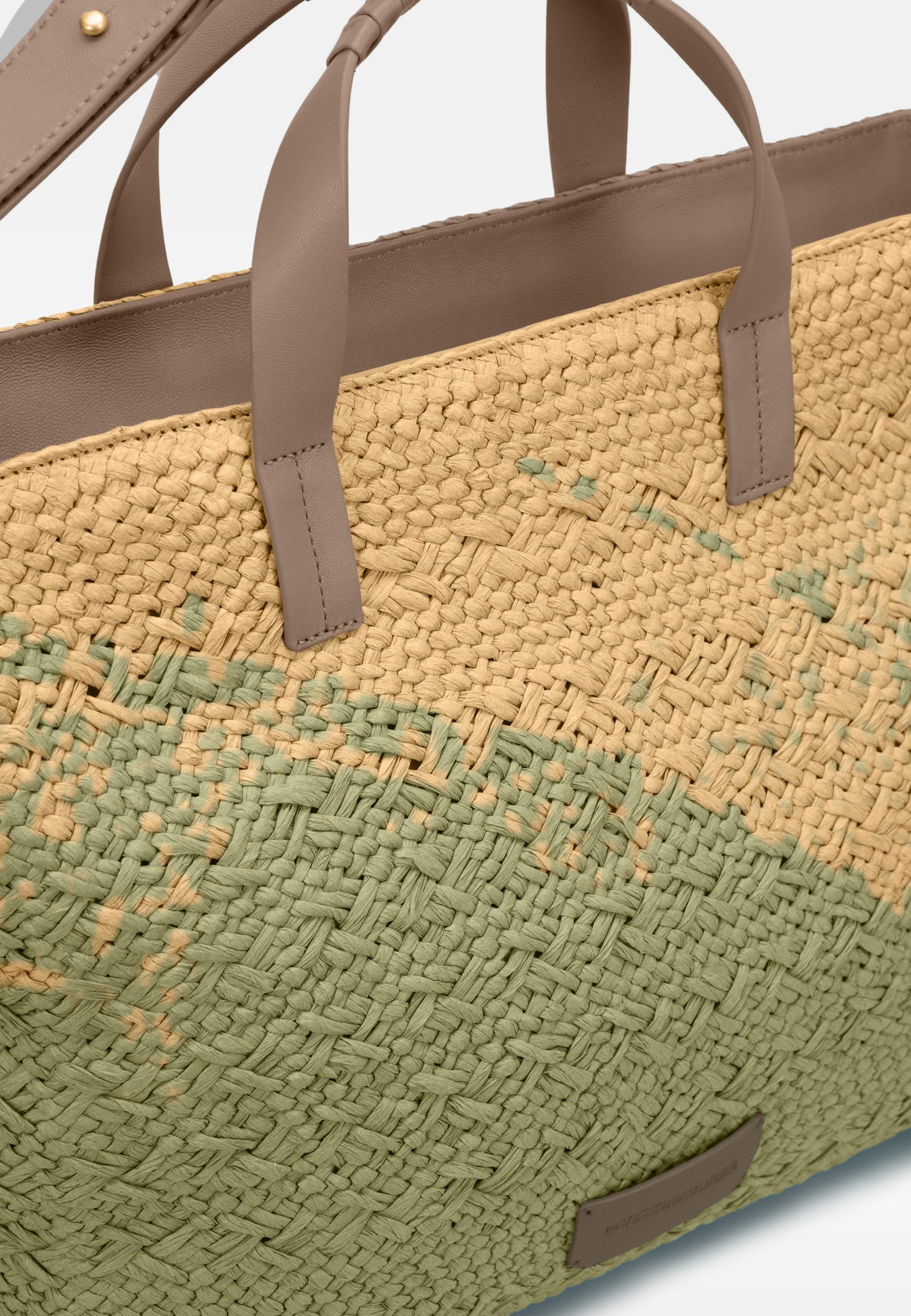 LES VISIONNAIRES- Bags- NIA RAFFIA- nature print / taupe brown / OS-yellow print / taupe brown / OS-nature / taupe brown / OS-grey / OS-green / OS-light green / OS-blue / OS-lilac / OS