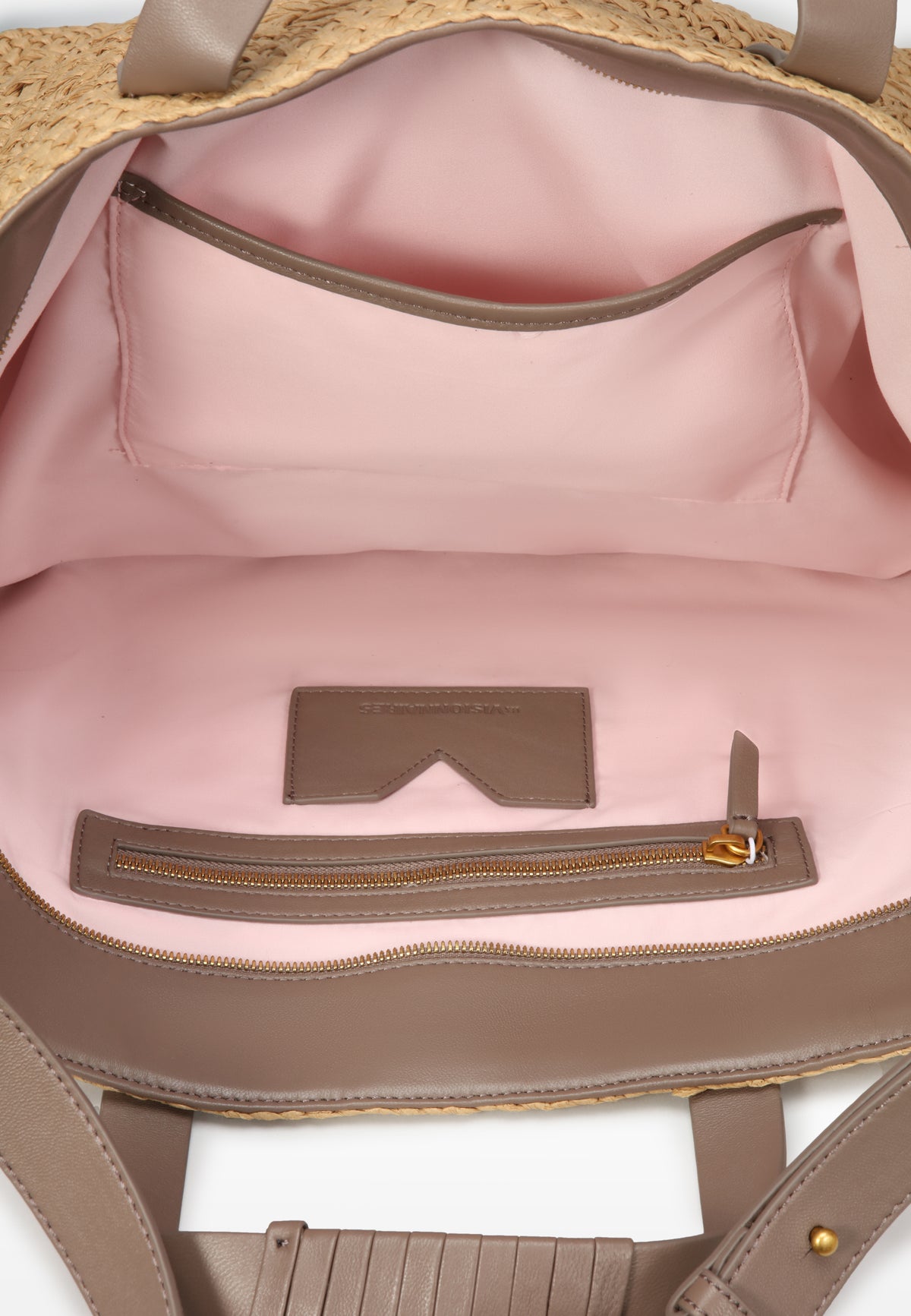 LES VISIONNAIRES- Bags- NIA RAFFIA- nature print / taupe brown / OS-yellow print / taupe brown / OS-nature / taupe brown / OS-grey / OS-green / OS-light green / OS-blue / OS-lilac / OS