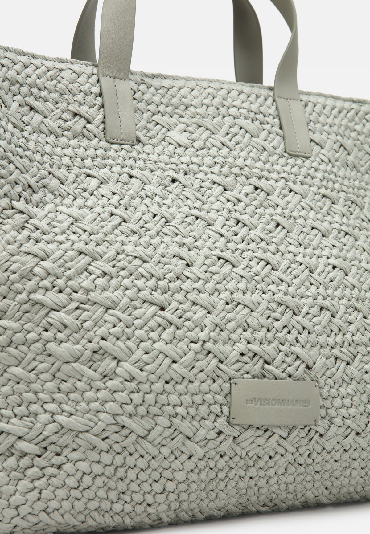 LES VISIONNAIRES- Bags- NIA RAFFIA- nature print / taupe brown / OS-yellow print / taupe brown / OS-nature / taupe brown / OS-grey / OS-green / OS-light green / OS-blue / OS-lilac / OS