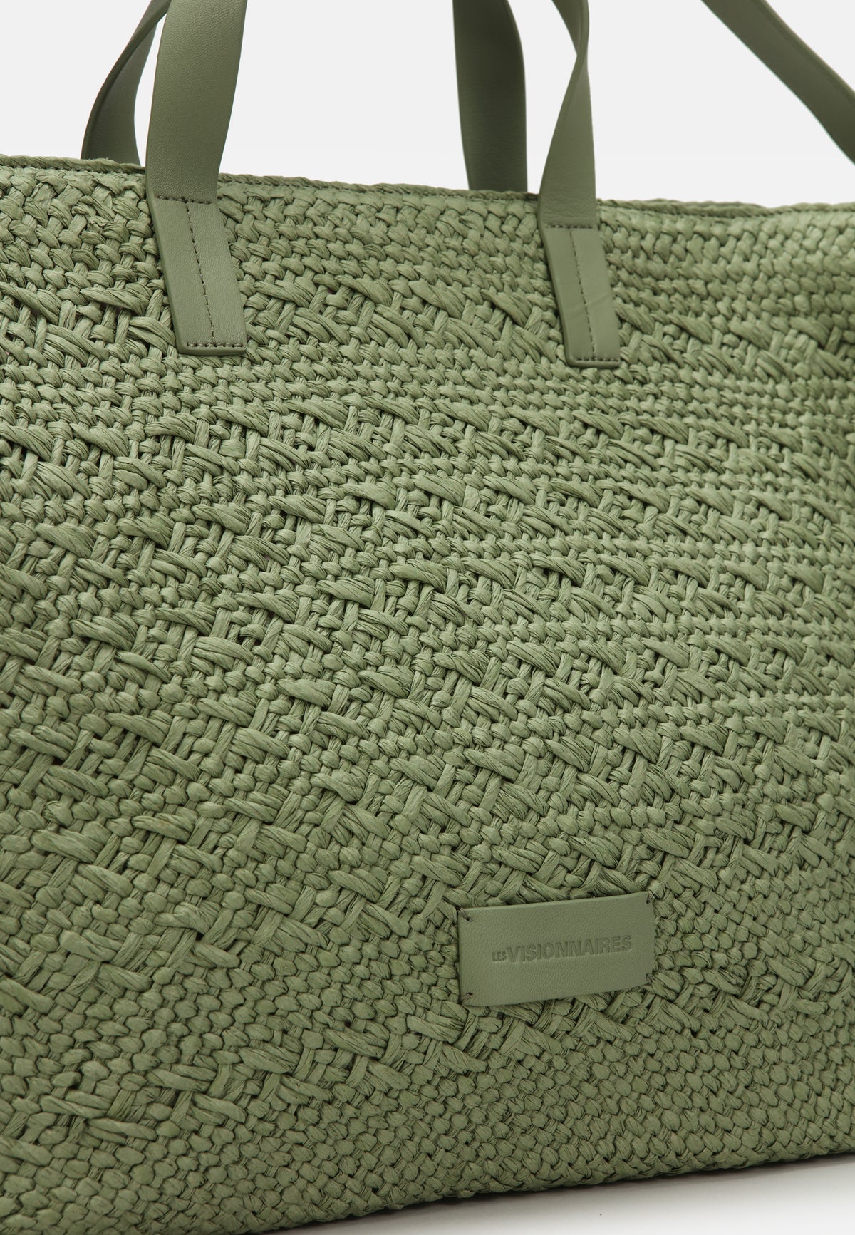 LES VISIONNAIRES- Bags- NIA RAFFIA- nature print / taupe brown / OS-yellow print / taupe brown / OS-nature / taupe brown / OS-grey / OS-green / OS-light green / OS-blue / OS-lilac / OS