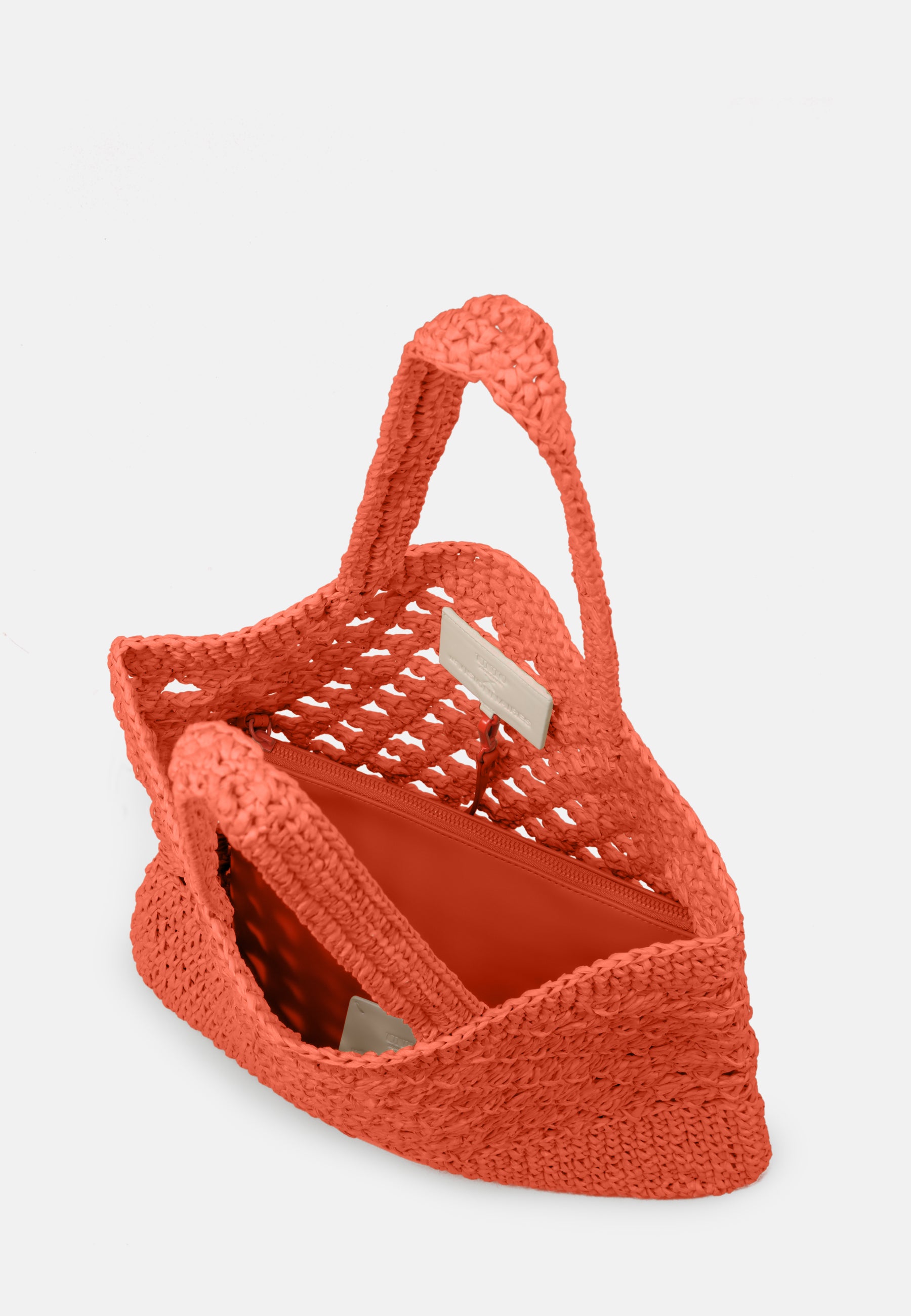 LES VISIONNAIRES- Bags- SHOPPER RAFFIA UNIO- strong orange / OS-black / OS-nature / OS-deep forest / OS-amethyst / OS-barbie / OS