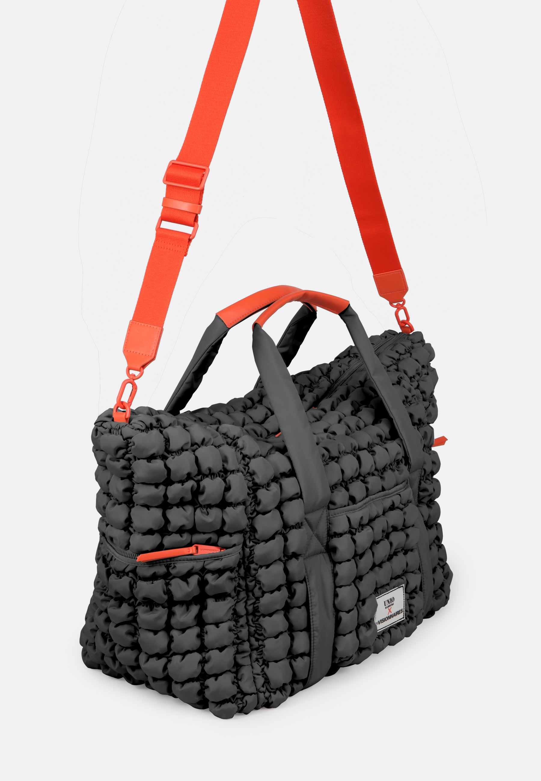 LES VISIONNAIRES- Bags- TRAVEL BAG BUBBLE UNIO- strong orange / OS-black / OS-toast / OS-light grey / OS-deep forest / OS-tea green / OS-fresh blue / OS-navy / OS-amethyst / OS-barbie / OS