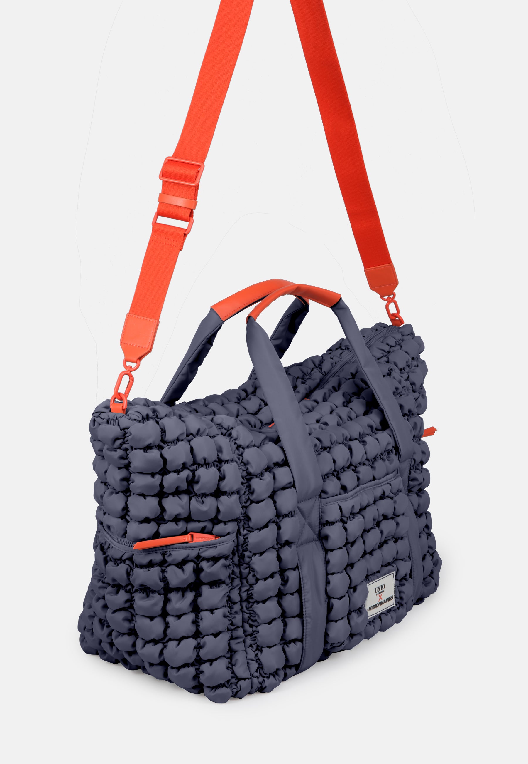 LES VISIONNAIRES- Bags- TRAVEL BAG BUBBLE UNIO- strong orange / OS-black / OS-toast / OS-light grey / OS-deep forest / OS-tea green / OS-fresh blue / OS-navy / OS-amethyst / OS-barbie / OS