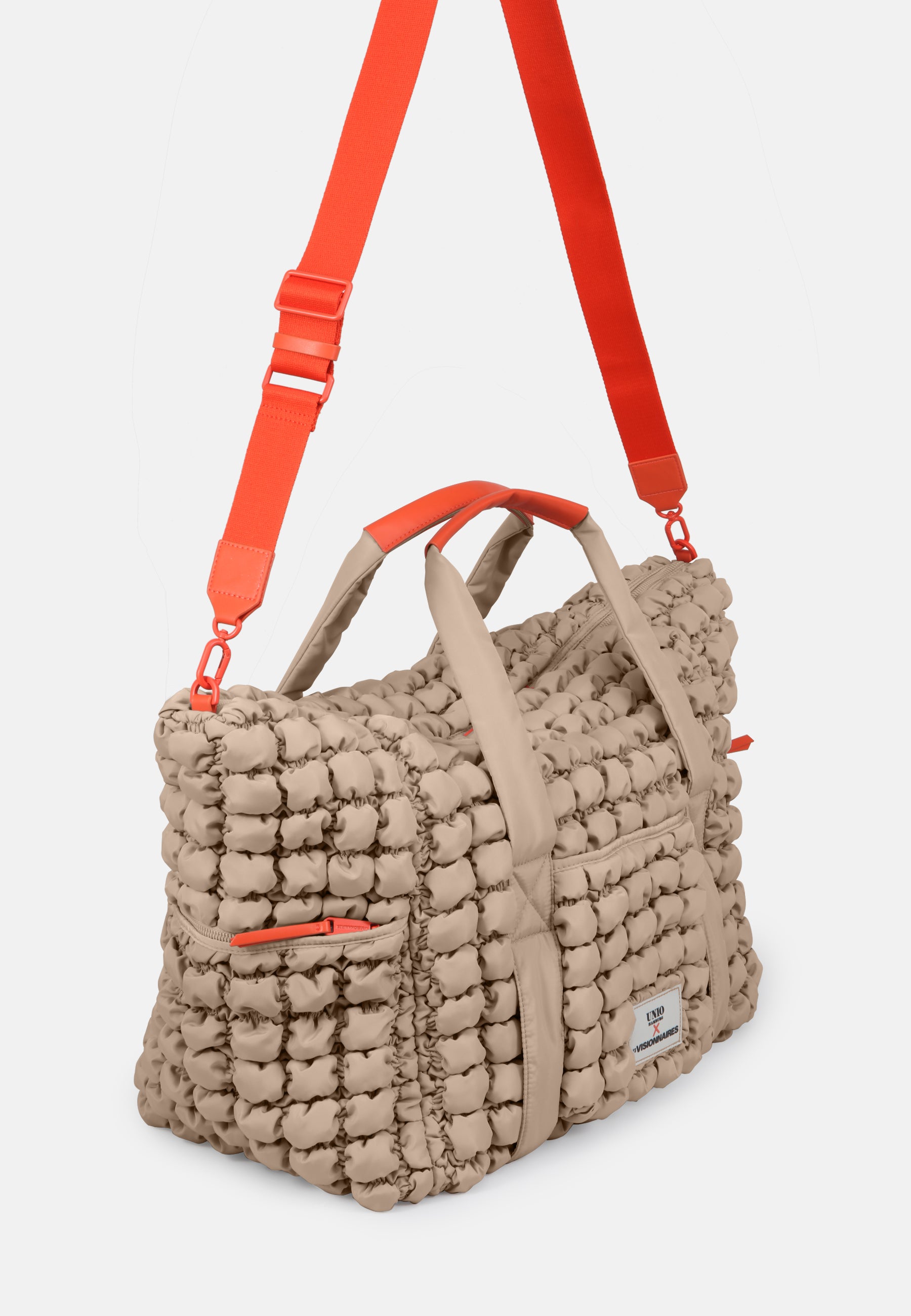 LES VISIONNAIRES- Bags- TRAVEL BAG BUBBLE UNIO- strong orange / OS-black / OS-toast / OS-light grey / OS-deep forest / OS-tea green / OS-fresh blue / OS-navy / OS-amethyst / OS-barbie / OS