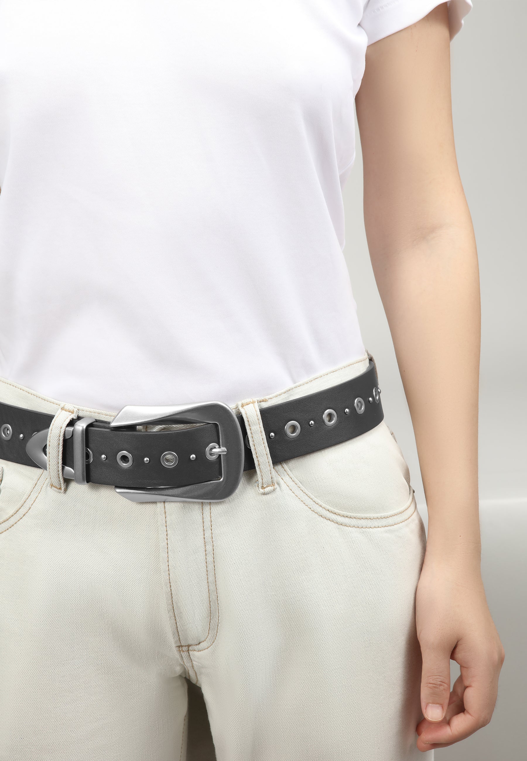 LES VISIONNAIRES- Belts- ALVIA SMOOTH- black / 85-black / 90-black / 95-black / 100-black / 75-black / 80