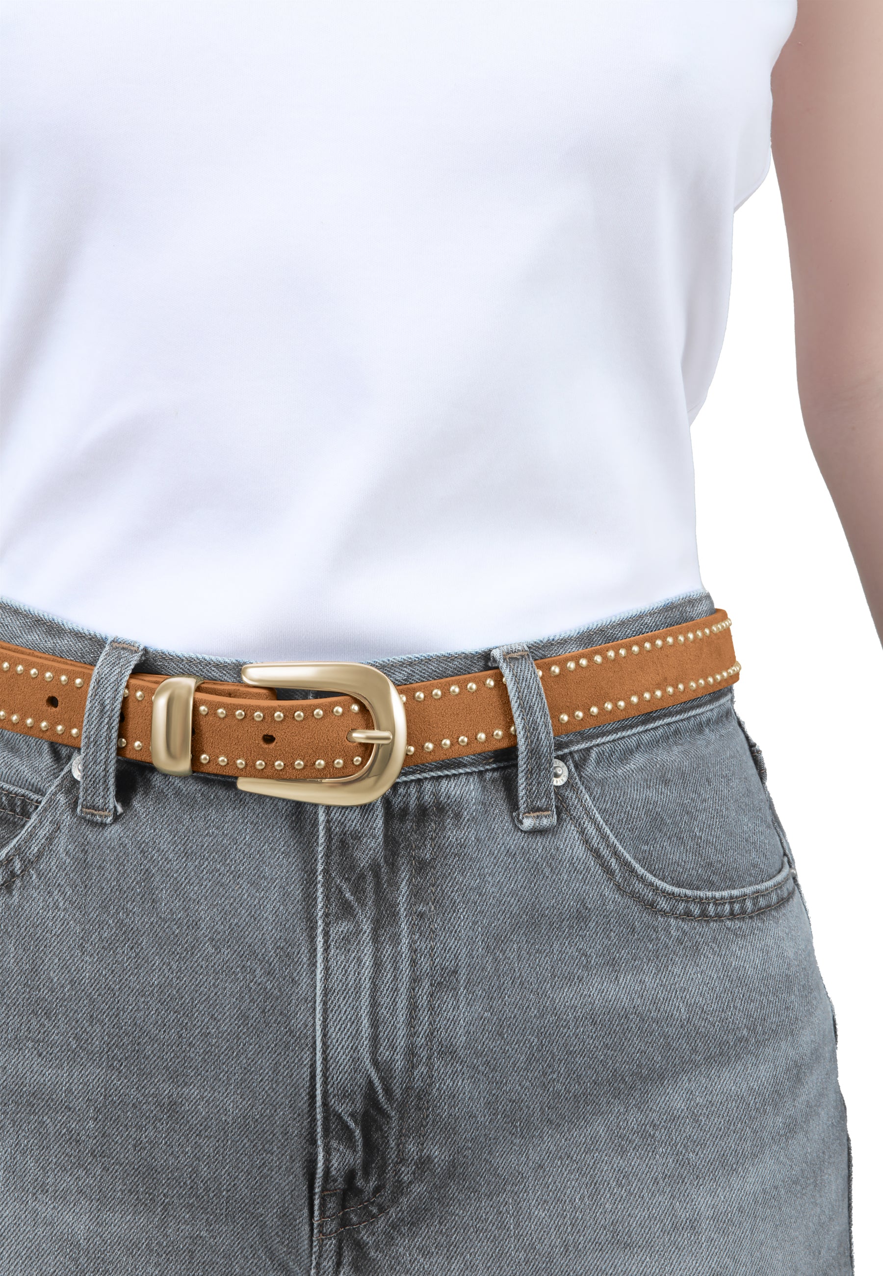 LES VISIONNAIRES- Belts- GILL SMOOTH- golden brown / 75-golden brown / 80-golden brown / 85-golden brown / 90-golden brown / 95-golden brown / 100-chocolate brown / 75-chocolate brown / 80-chocolate brown / 85-chocolate brown / 90