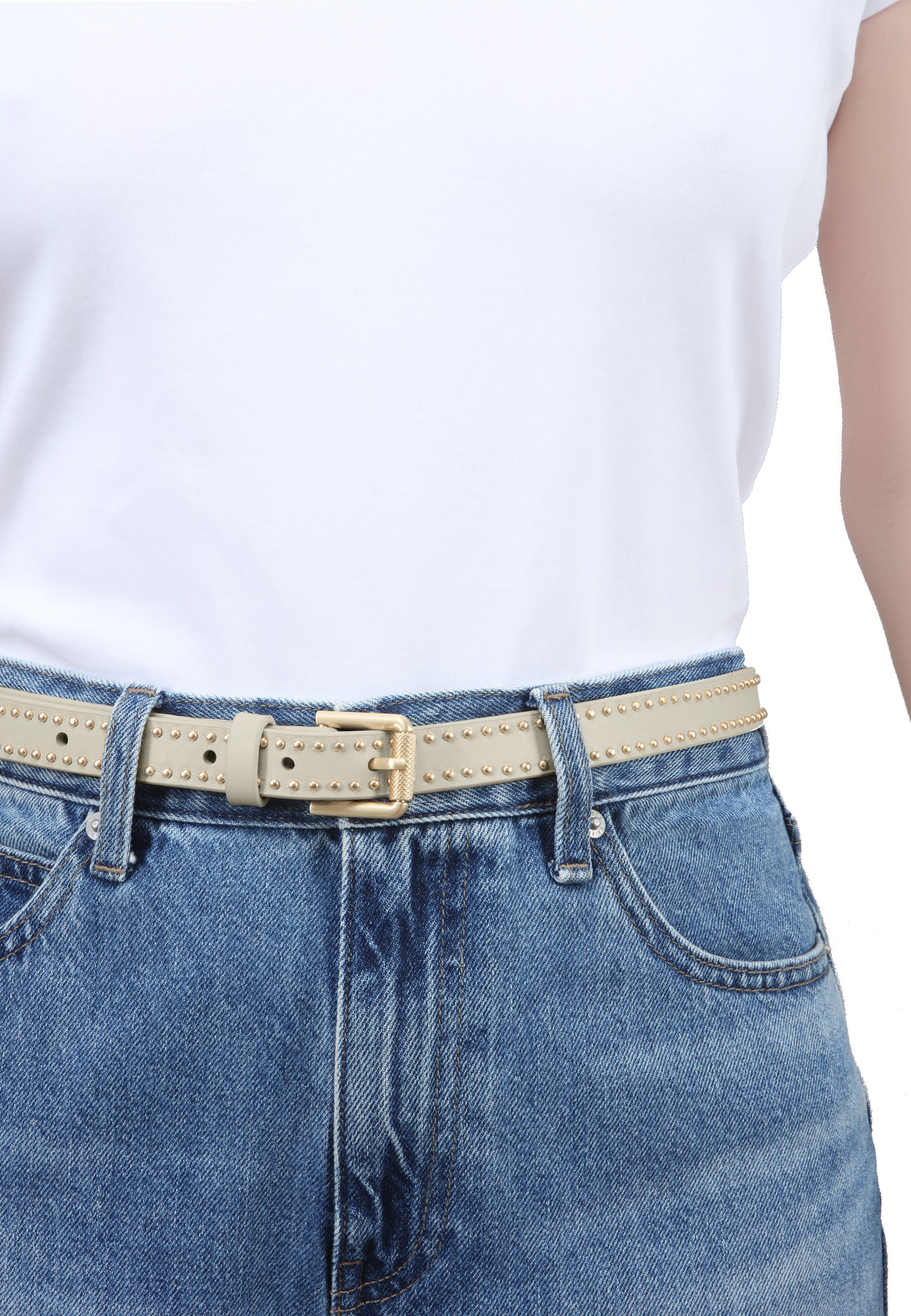 LES VISIONNAIRES- Belts- HEDY SMOOTH- black / 75-black / 80-black / 85-black / 90-black / 95-black / 100-off white / 75-off white / 80-off white / 85-off white / 90