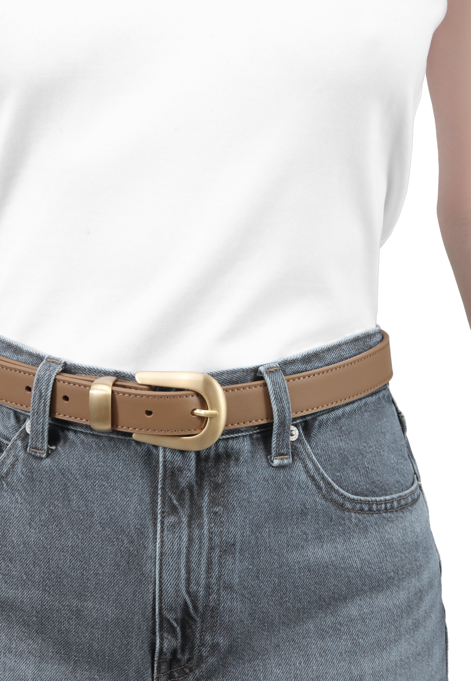 LES VISIONNAIRES- Belts- ISLA SMOOTH- black / 75-black / 80-black / 85-black / 90-black / 95-black / 100-off white / 75-off white / 80-off white / 85-off white / 90