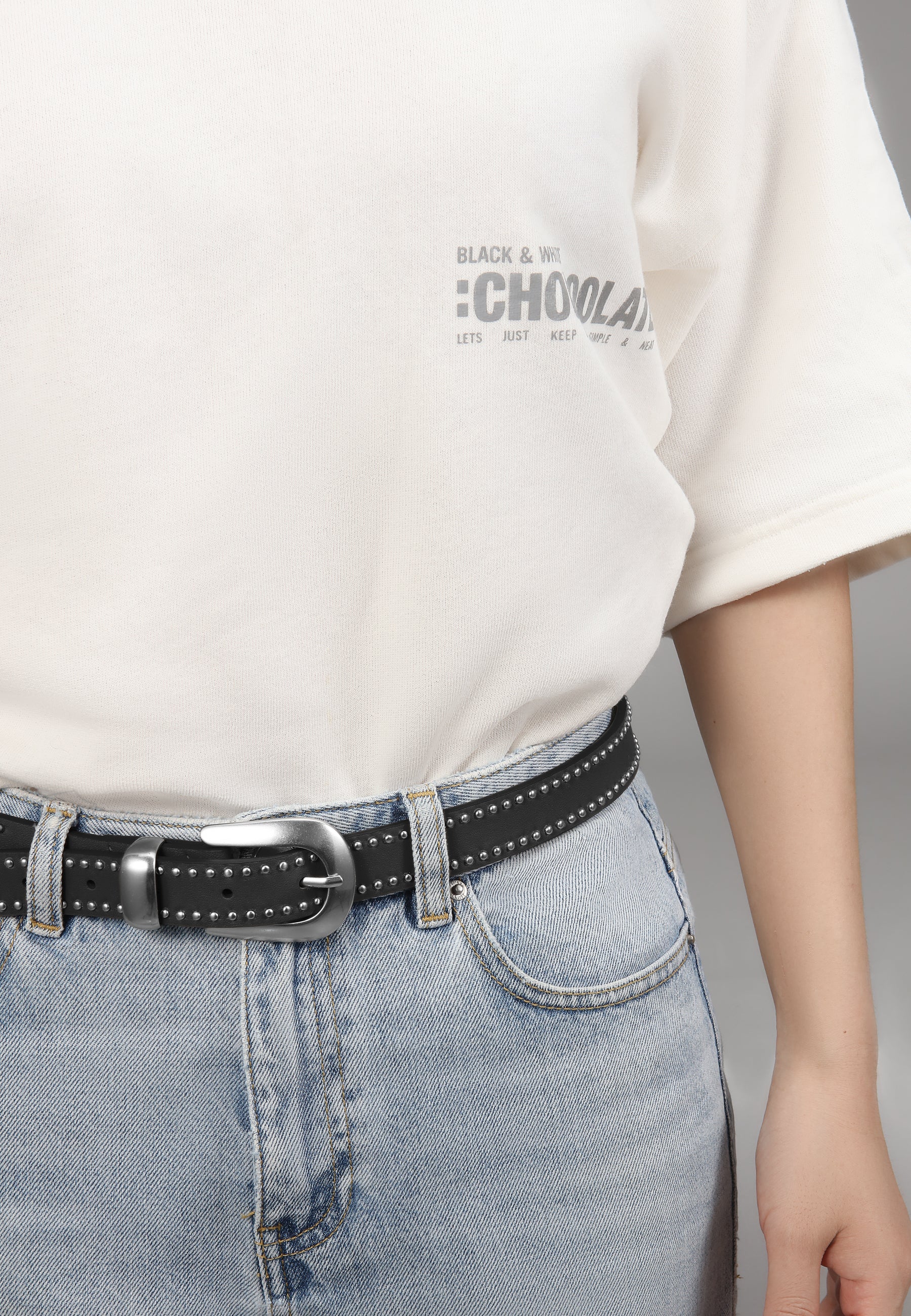 LES VISIONNAIRES- Belts- ODILE SMOOTH- black / 85-espresso / 85-black / 90-espresso / 90-black / 95-espresso / 95-black / 100-espresso / 100-black / 75-espresso / 75