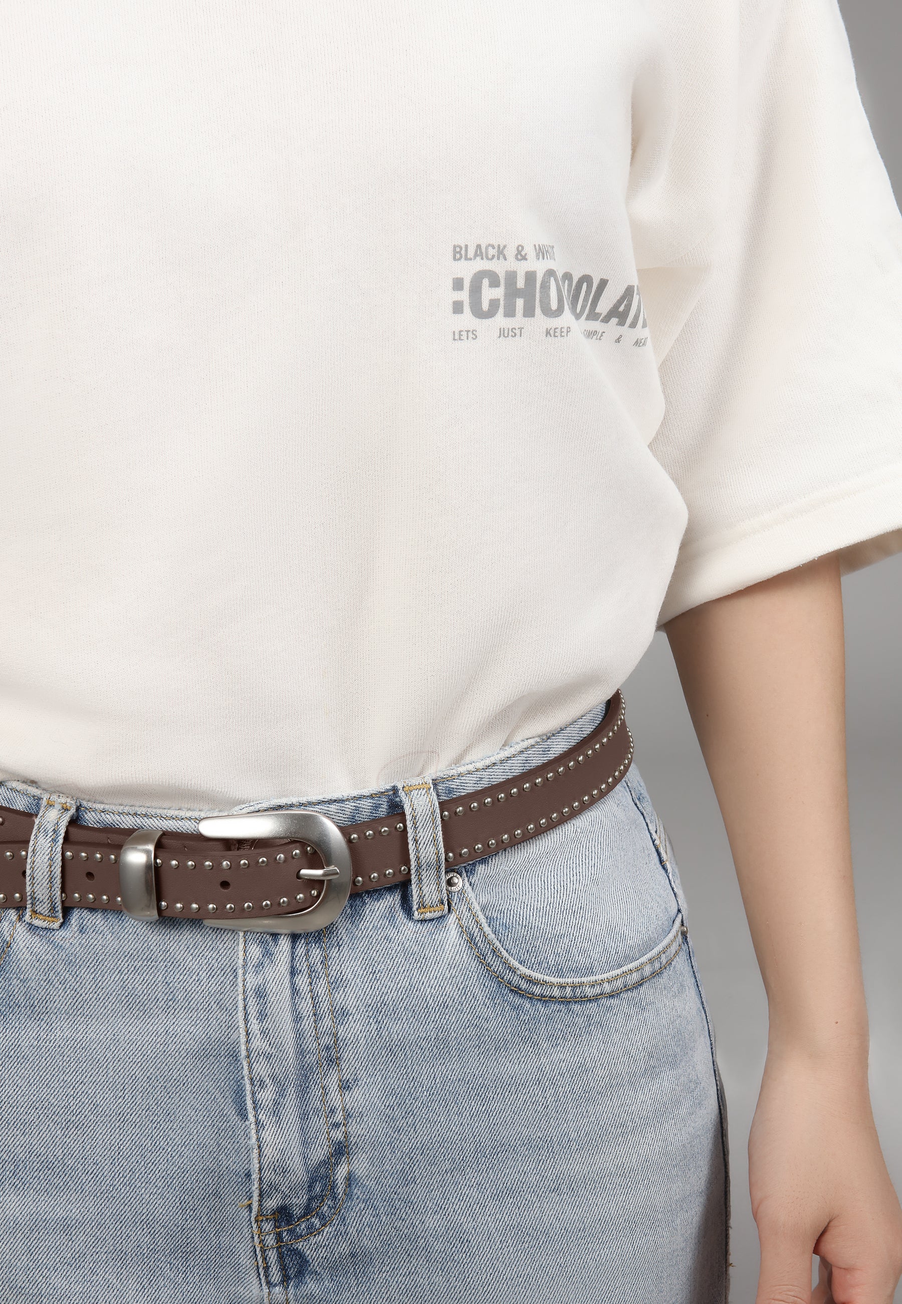 LES VISIONNAIRES- Belts- ODILE SMOOTH- black / 85-espresso / 85-black / 90-espresso / 90-black / 95-espresso / 95-black / 100-espresso / 100-black / 75-espresso / 75