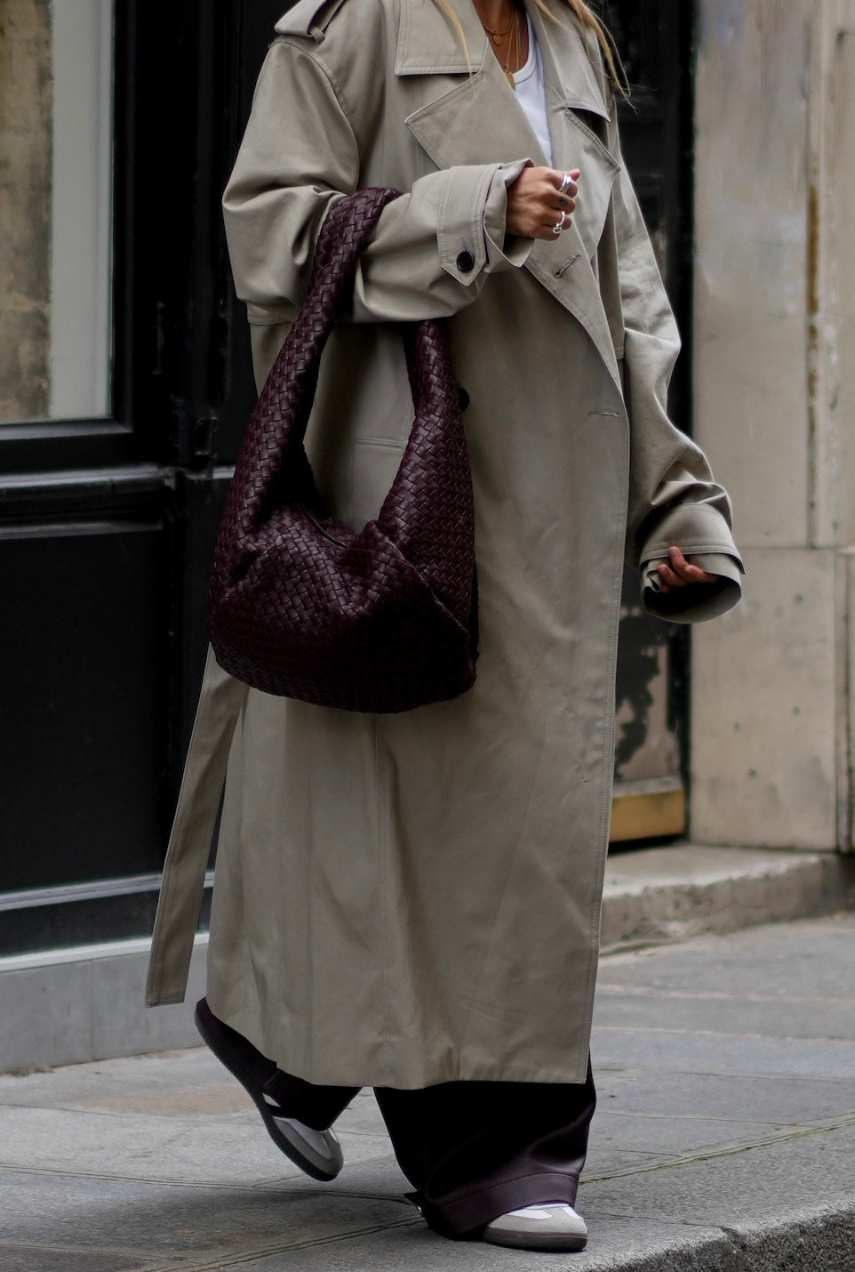 LES VISIONNAIRES- Bags- MICHI VON WANT GRETA WEAVE X JOLENE- aubergine / OS