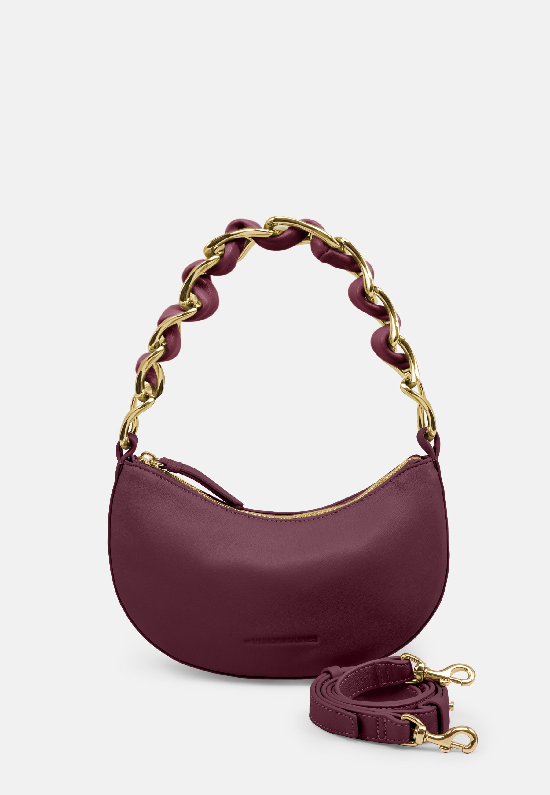 LES VISIONNAIRES- Handtaschen>Damen>Schultertaschen- CICI CHAIN- black / OS-off white / OS-caramel / OS-cappuccino beige / OS-matcha tea / OS-dusk blue / OS-cranberry / OS