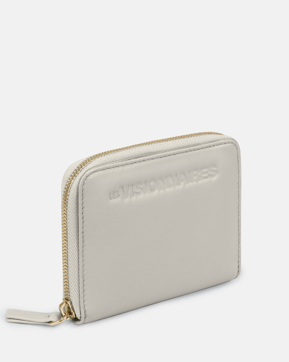 LES VISIONNAIRES- Wallets- ELINA 25 SILKY- black / OS-off white / OS-caramel / OS-cappuccino beige / OS-matcha tea / OS-dusk blue / OS-cranberry / OS